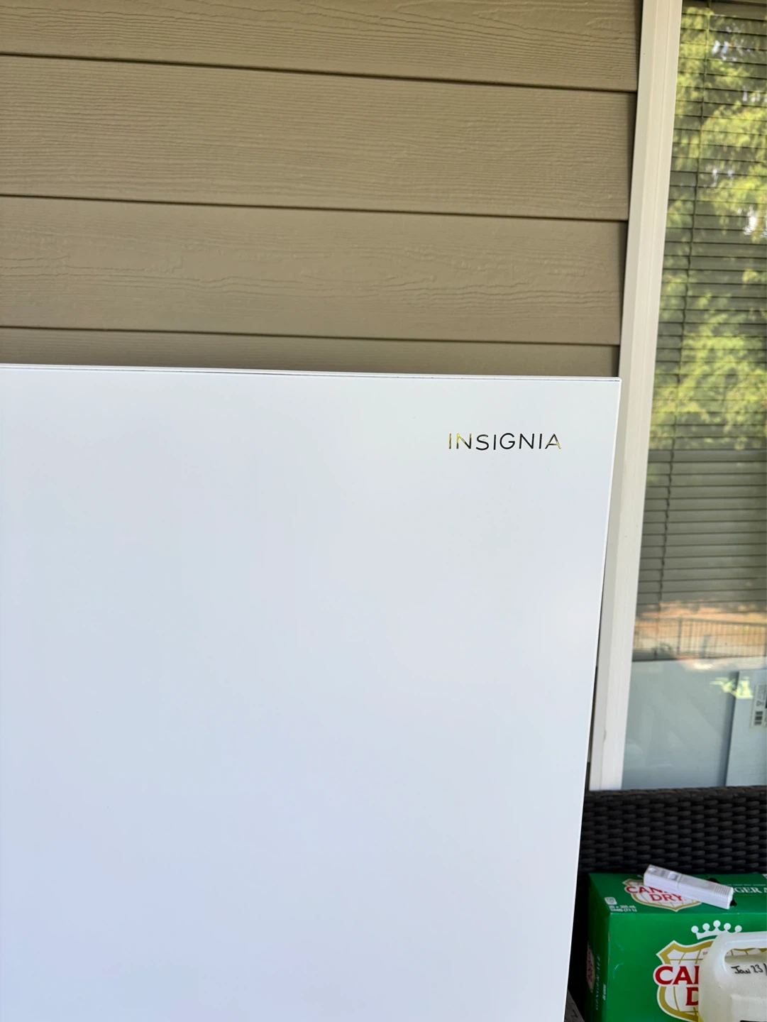 Insignia White Upright Freezer