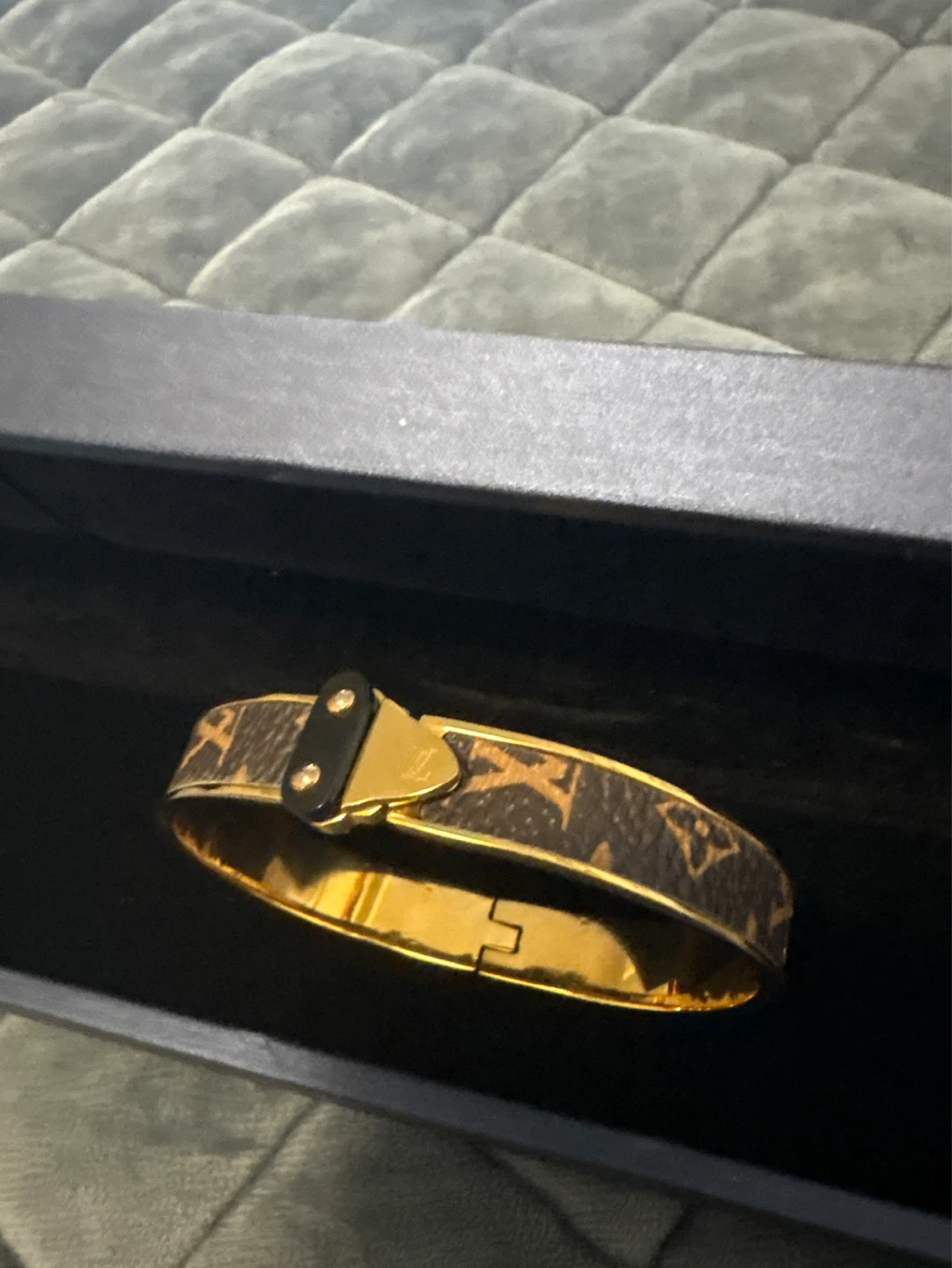Louis Vuitton Style Bangle Bracelet