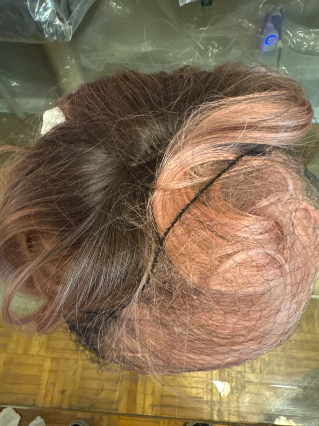 Brown and Pink Ombre Wig