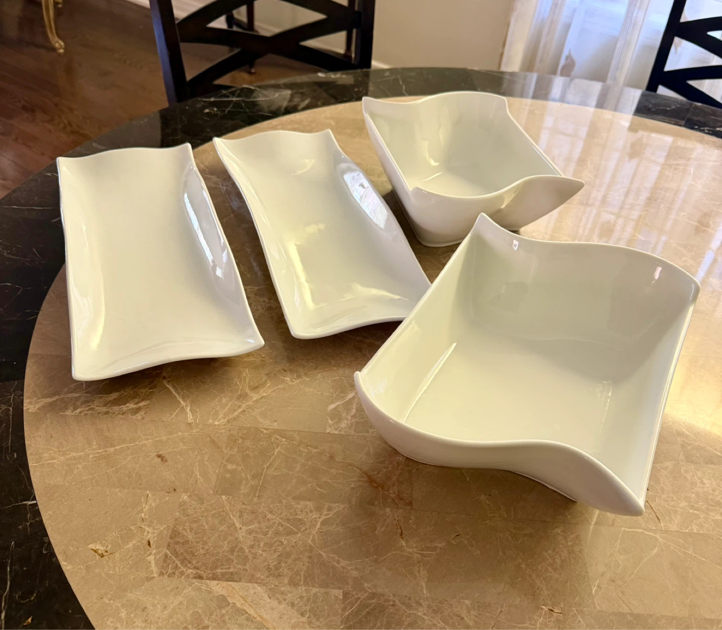 Porcelain Platter and Serving Bowls - photo 2