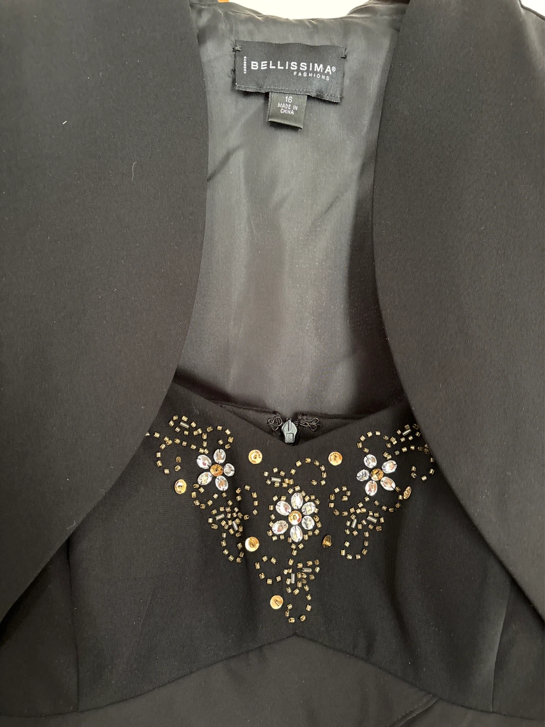 Bellissima Women's Black Dress and Bolero Set Size 16 - photo 2