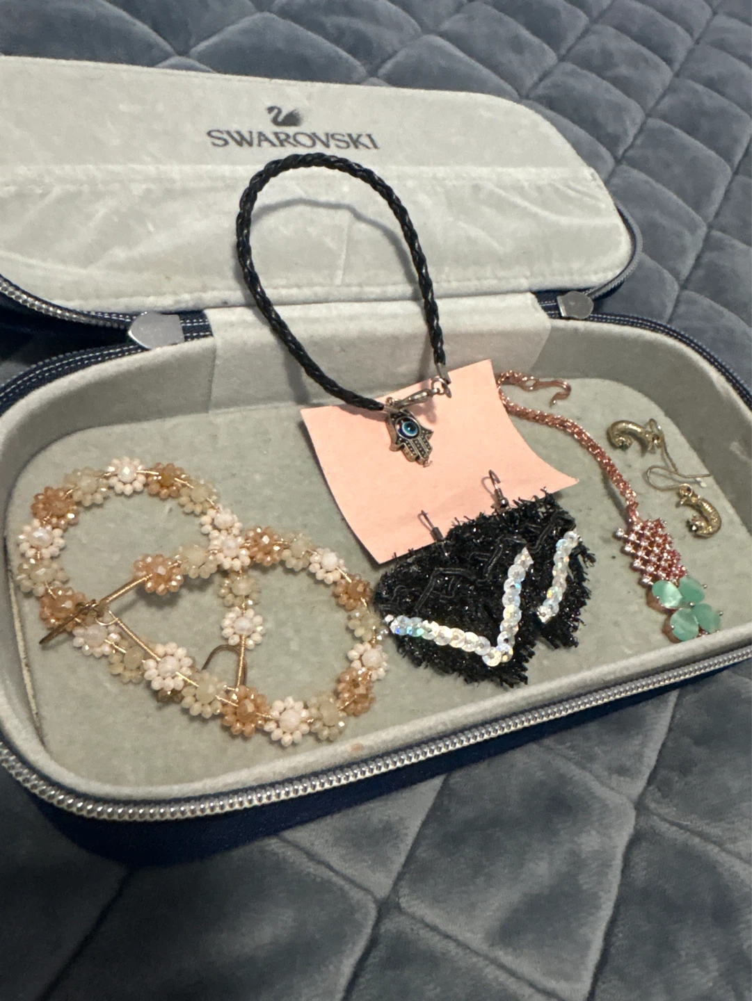 Swarovski Jewelry Box with Assorted Costume Jewelry - photo 2