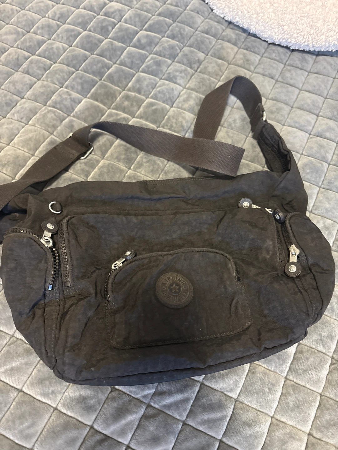 Kipling Black Nylon Shoulder Bag