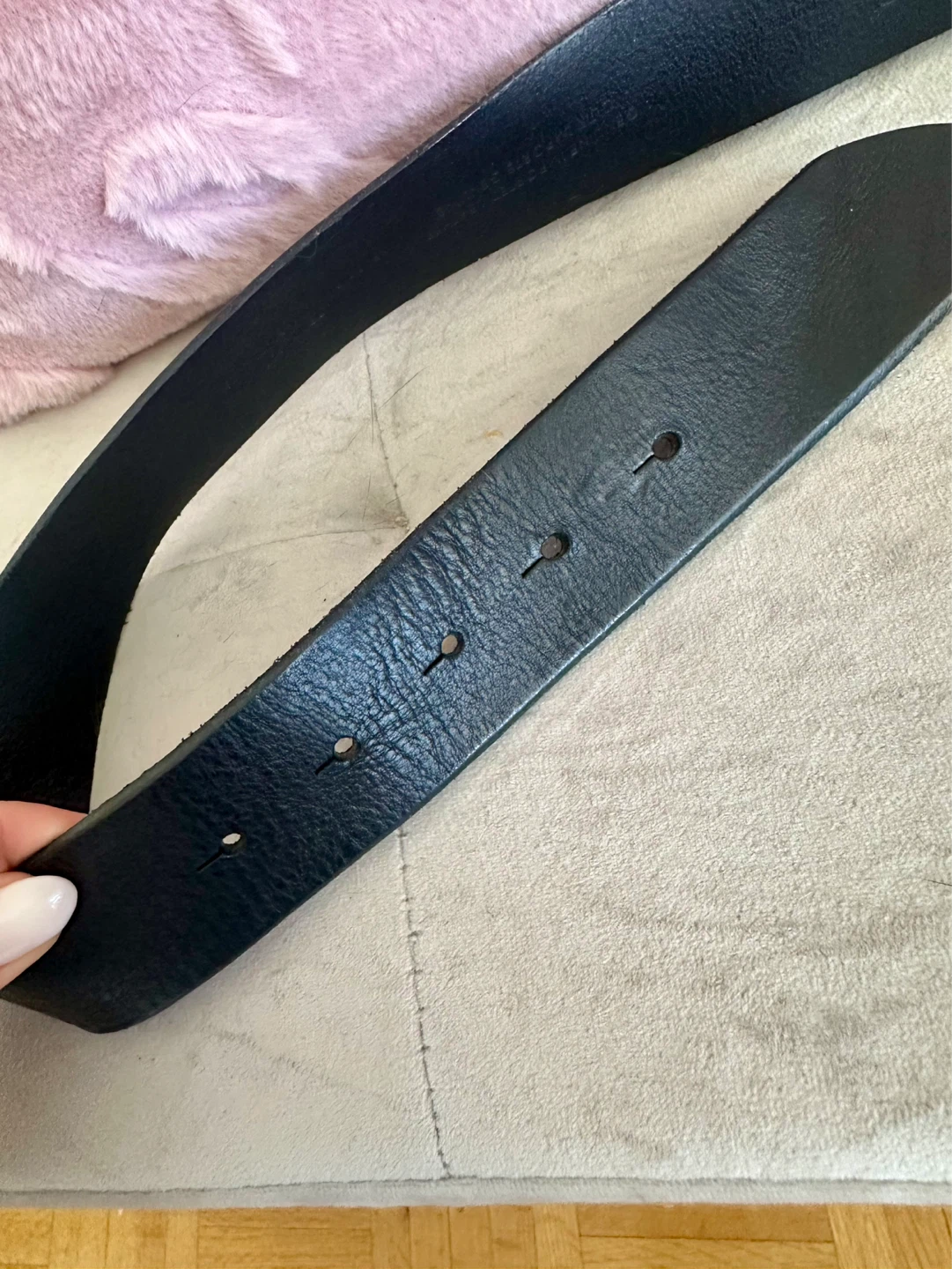 GUESS Black Leather Belt - photo 3