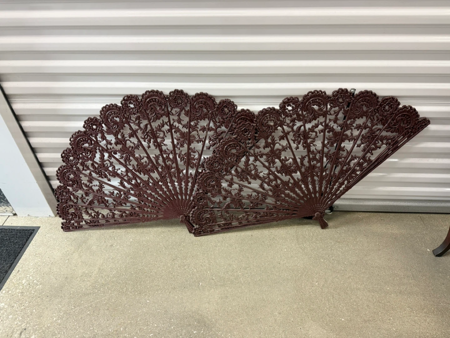 2 Vintage Burwood Homco Asian Wall Plaque Fans - photo 2