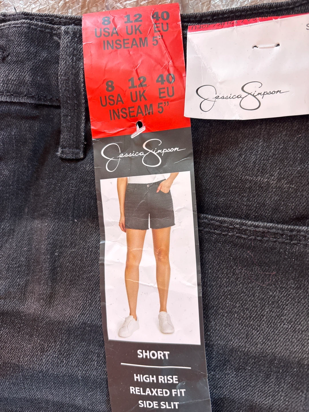2pc Jessica Simpson Women's Denim Shorts - Size 8 - Inseam 5" - photo 3