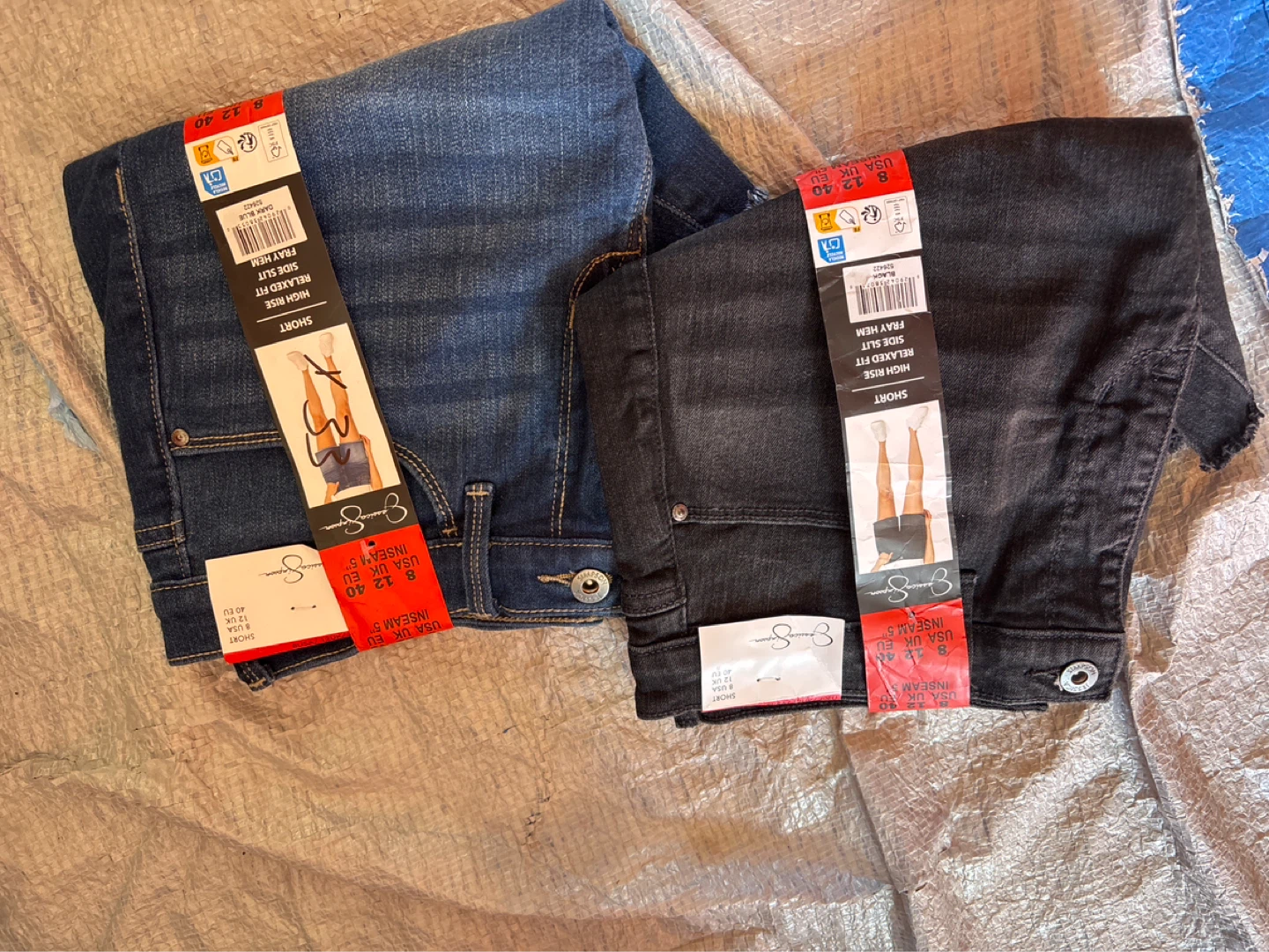 2pc Jessica Simpson Women's Denim Shorts - Size 8 - Inseam 5"