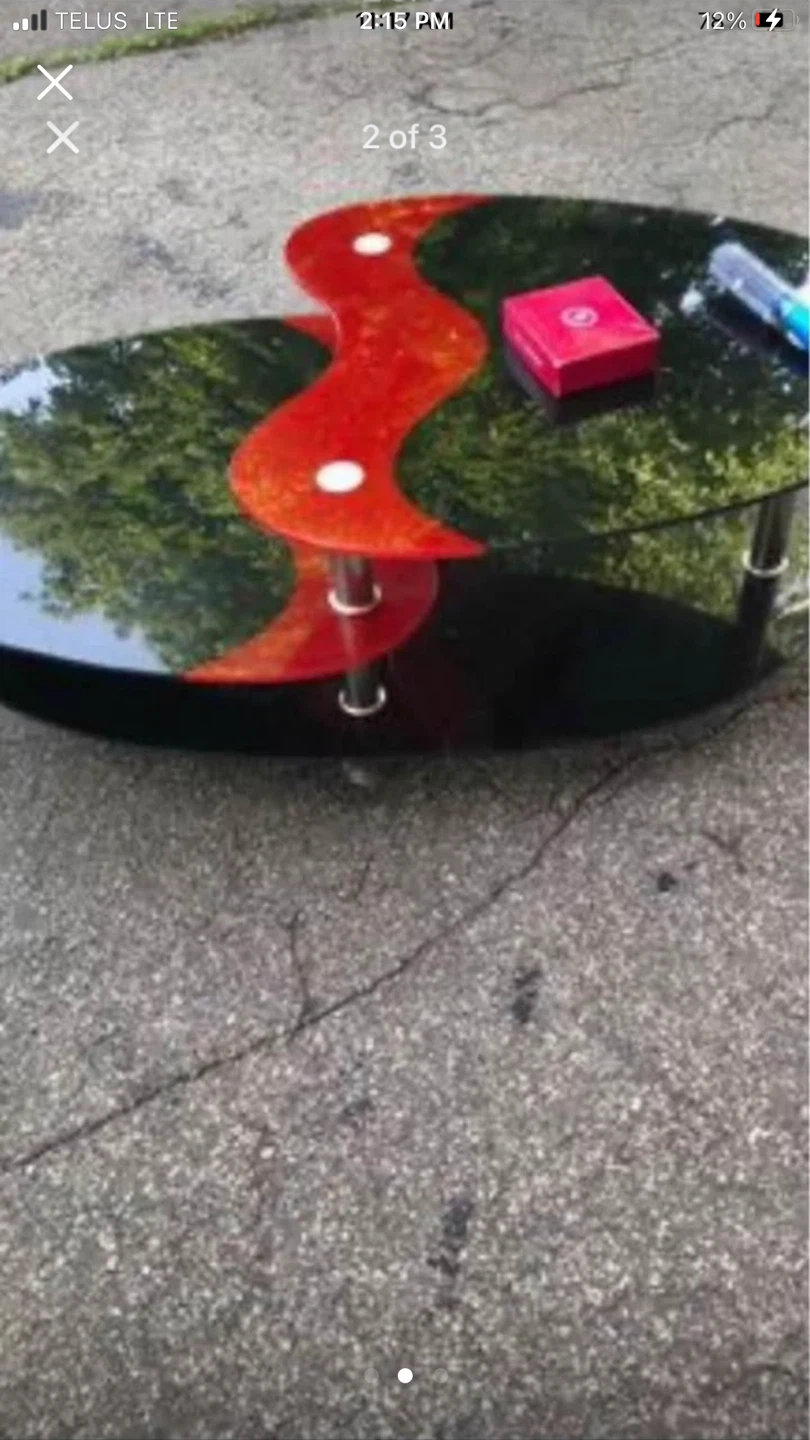 Oval Yin Yang Coffee Table - photo 2