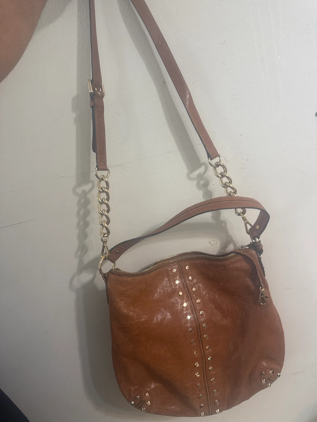 Michael Kors Studded Leather Shoulder Bag - photo 2