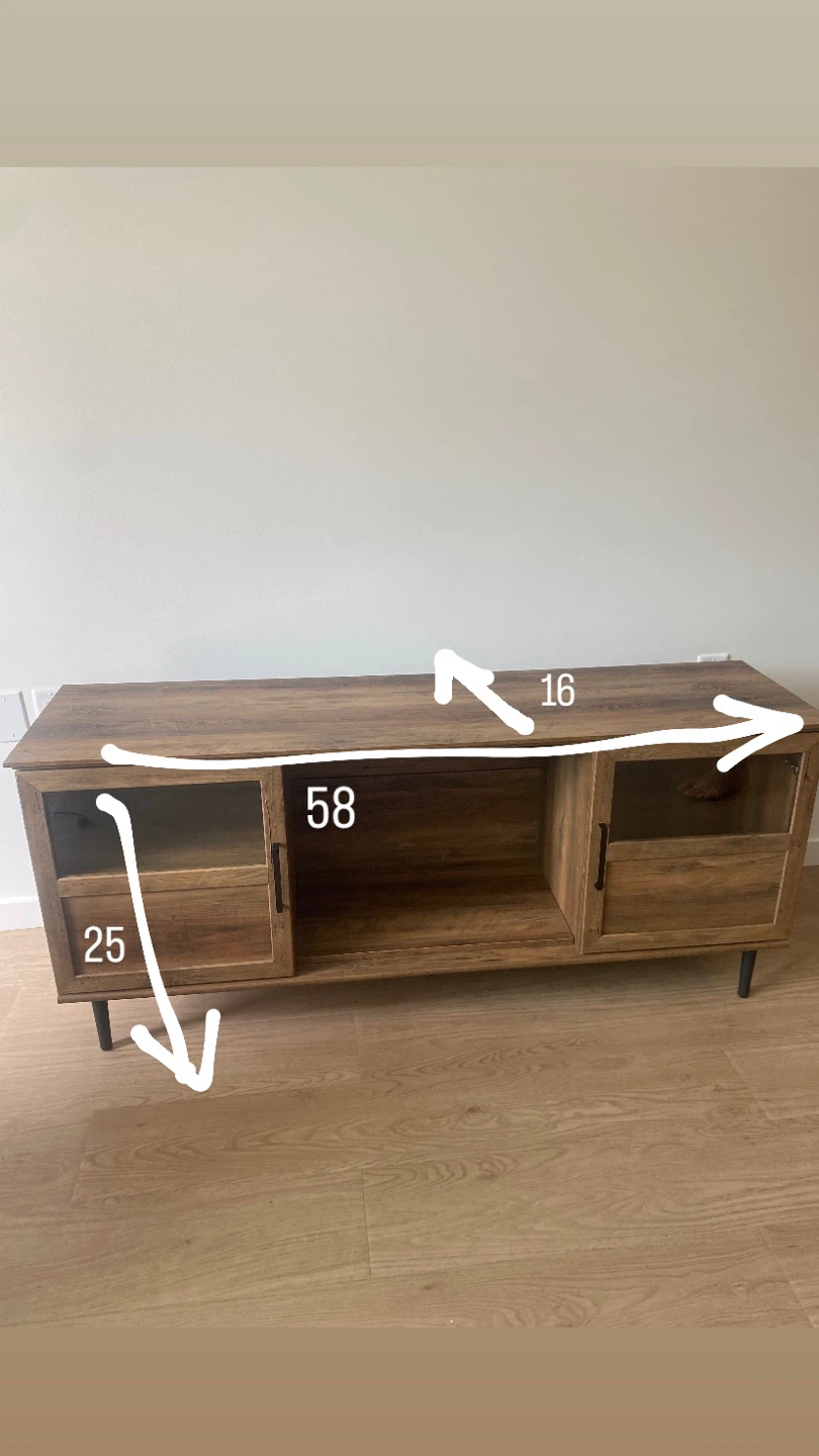 Wood Entertainment Unit / TV Stand - photo 3
