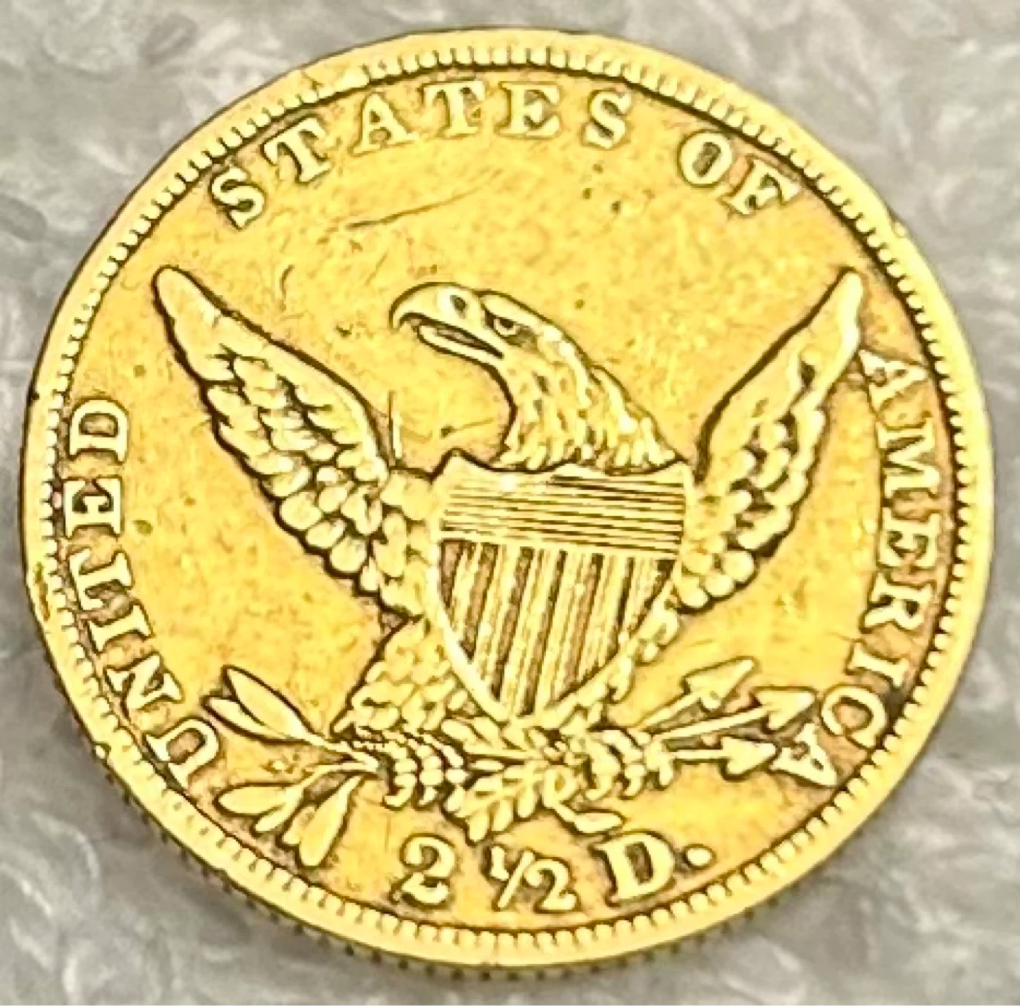 1836 Classic Head Gold Quarter Eagle $2.50 Gold Coin - photo 2