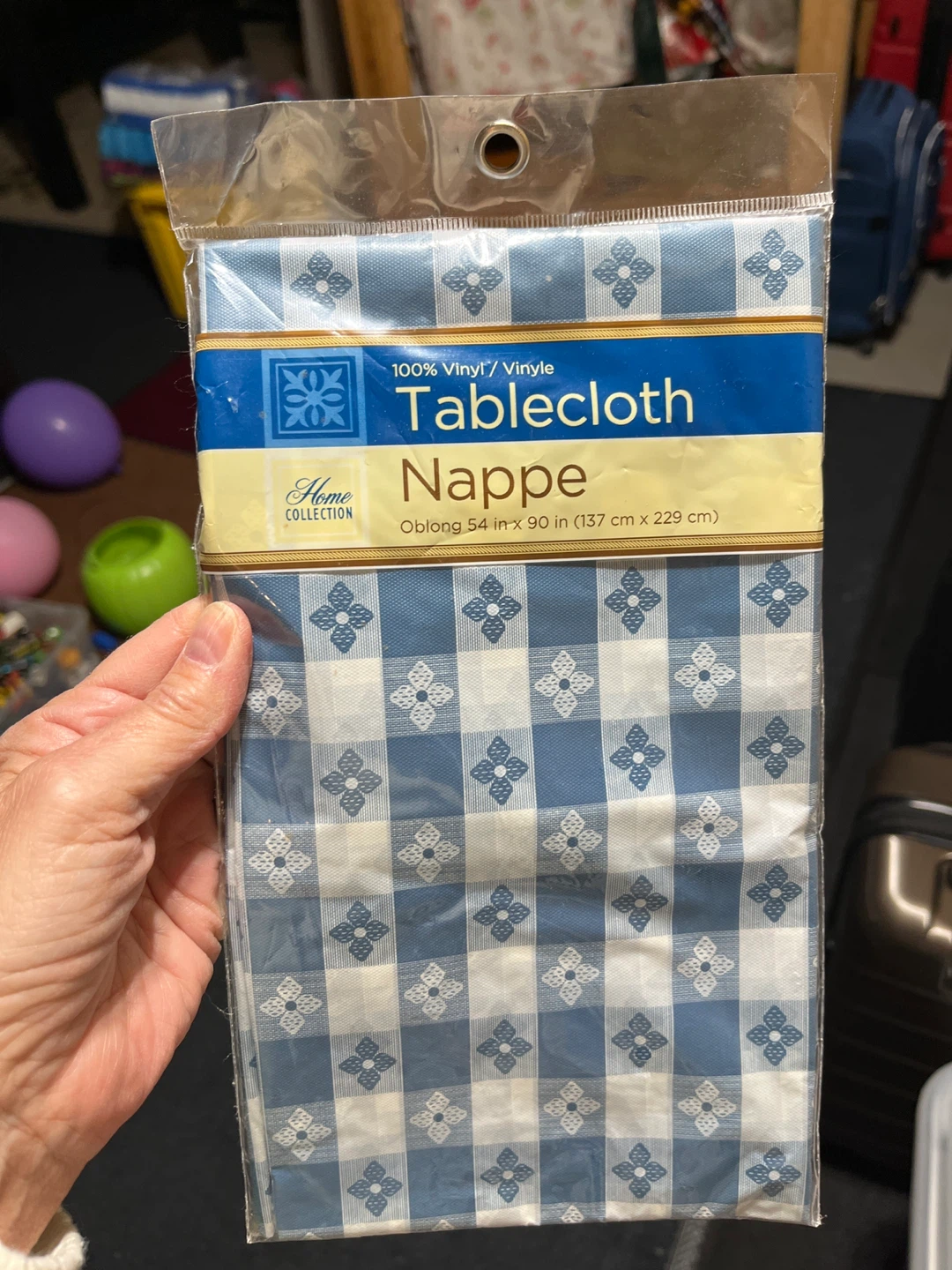 Home Collection Vinyl Tablecloths - Red & Blue Gingham - photo 2