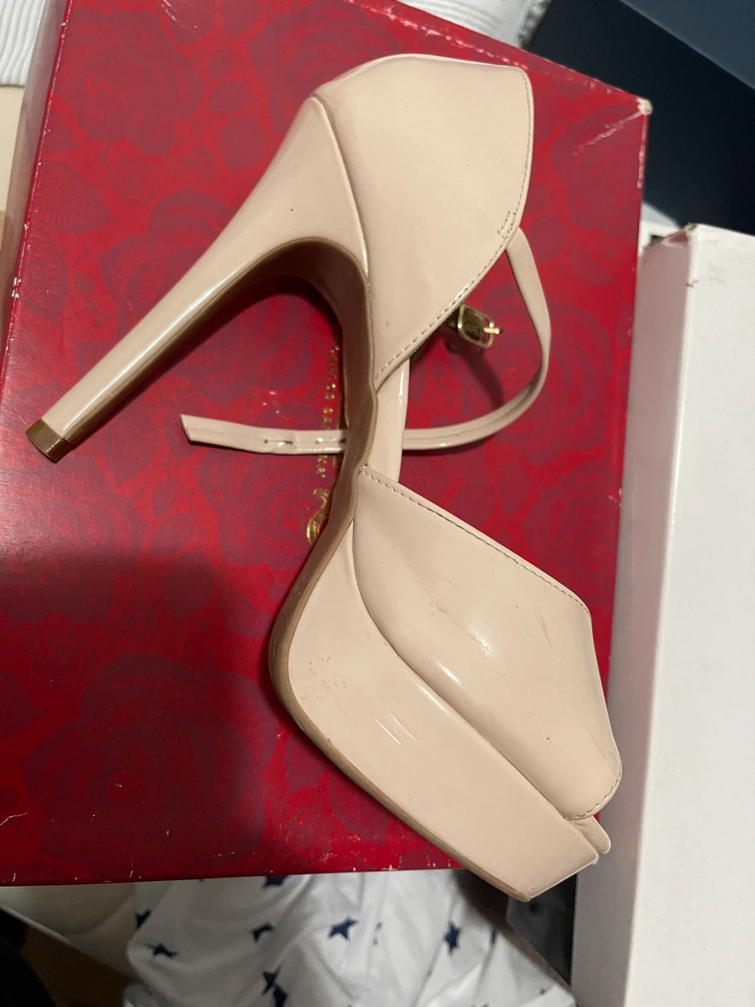 Women's Beige Platform Heels - photo 2
