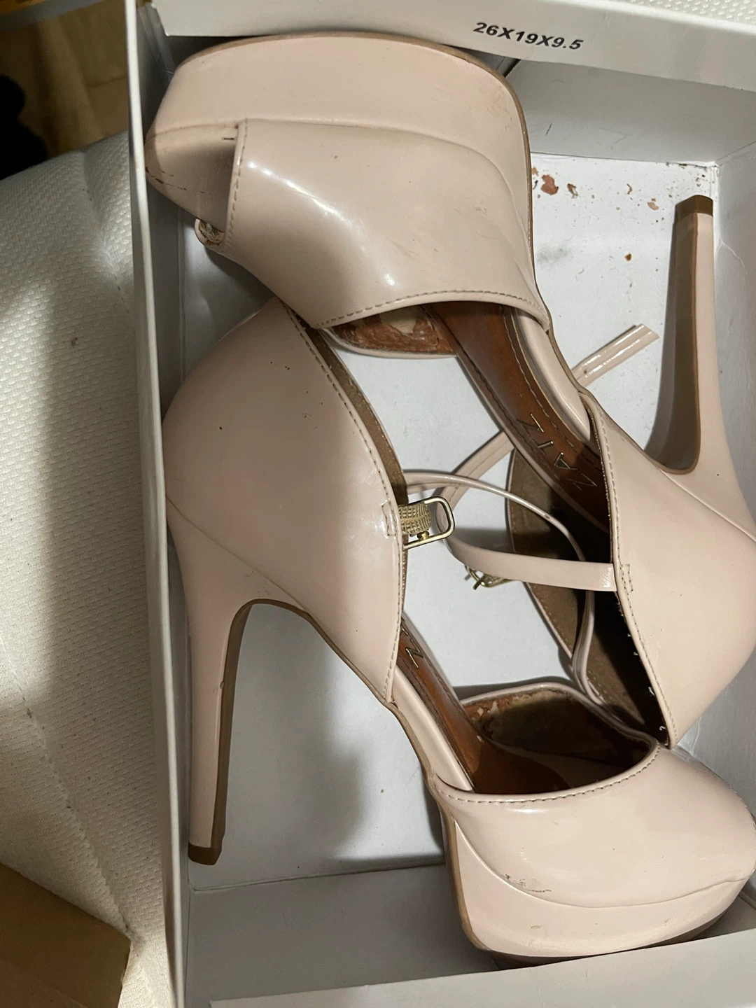 Women's Beige Platform Heels