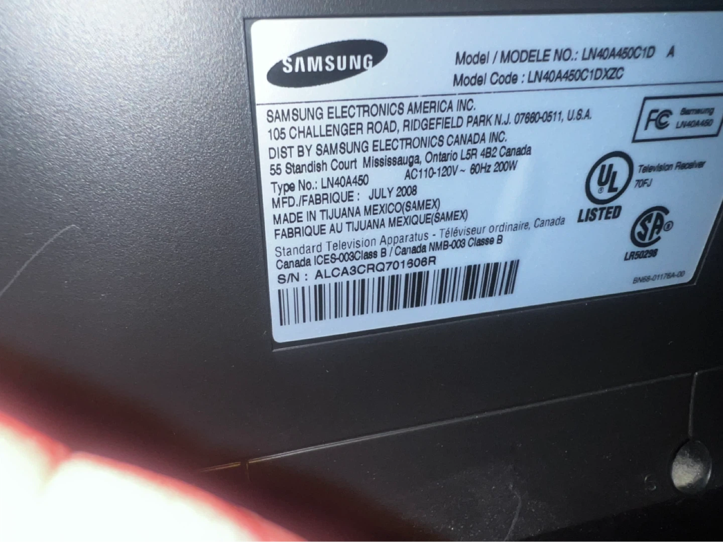 Samsung 40" HDTV with Philips DVD Player - photo 5