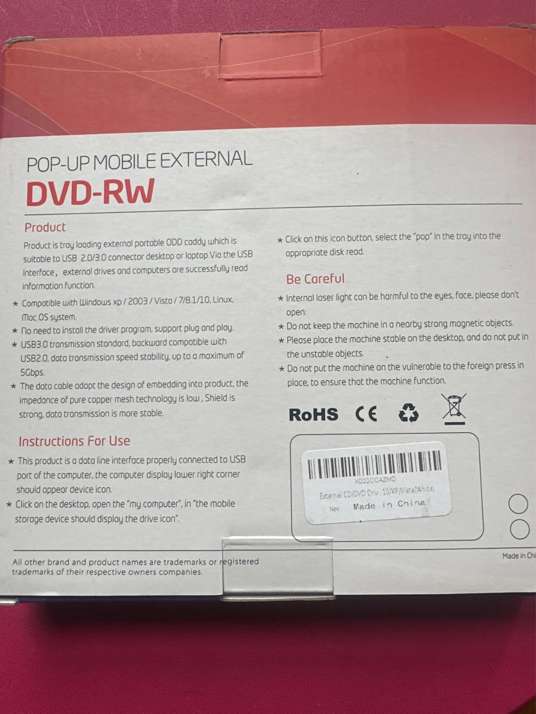 External DVD-RW Drive - photo 2