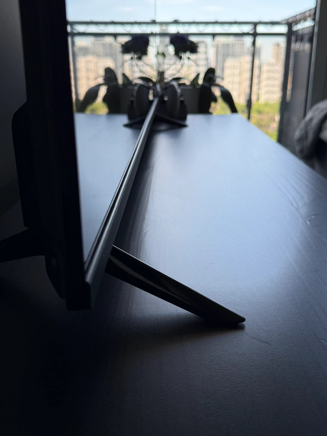 Black TV Stand with 3 Drawers and 3 Shelves - photo 3