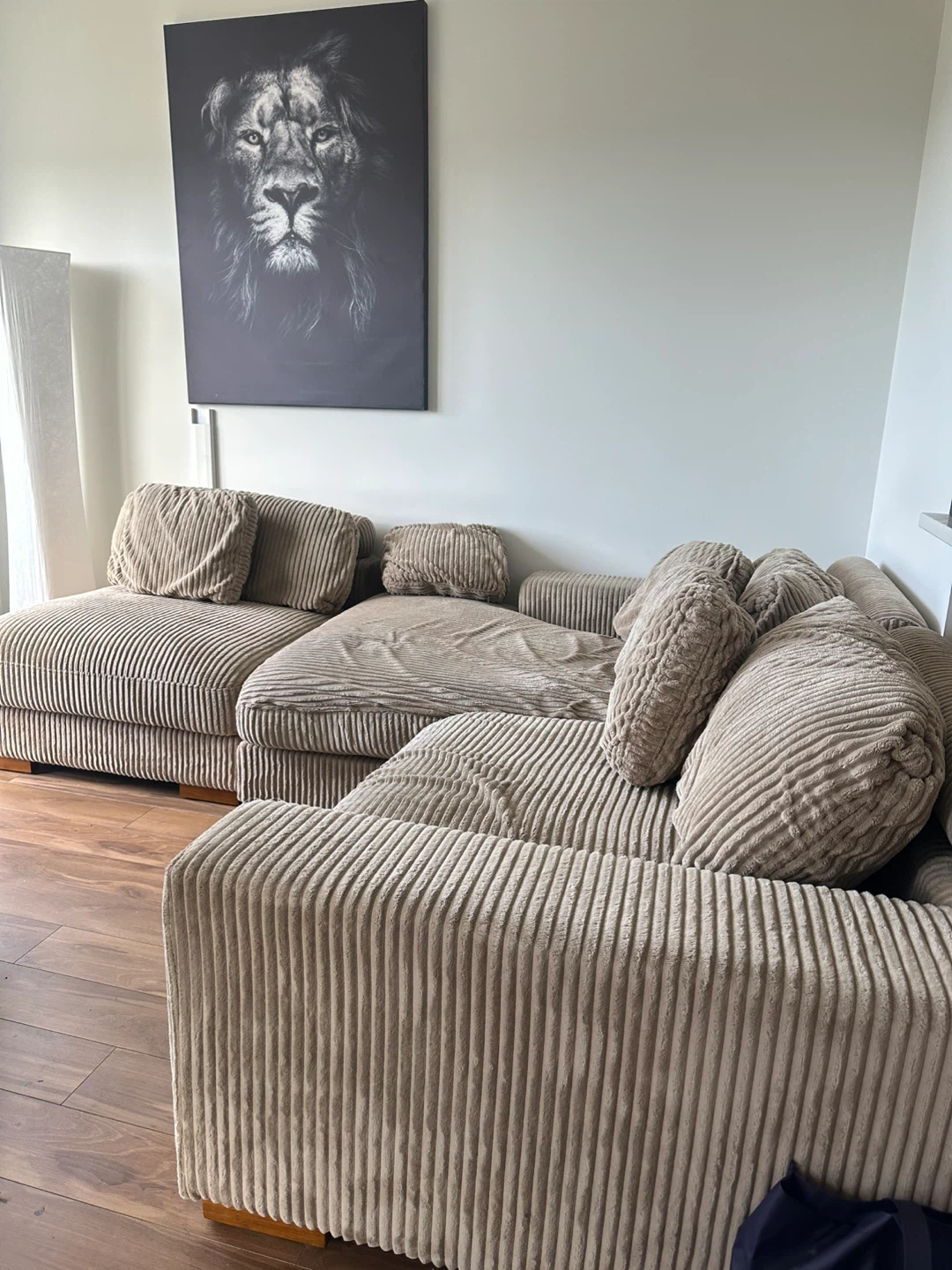 Corduroy Sectional Sofa