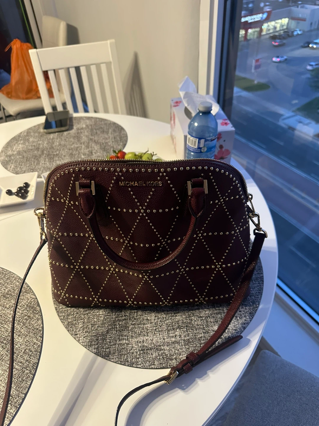 Michael Kors Studded Dome Satchel Bag