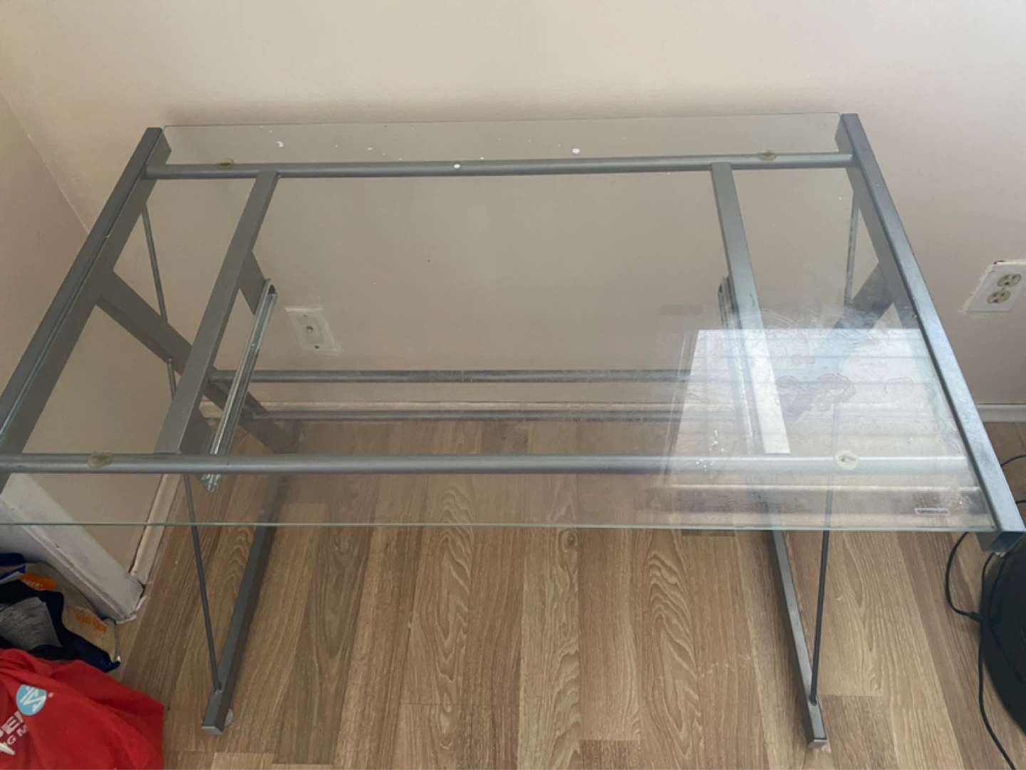 Computer table/ Glass and Metal Desk - photo 4
