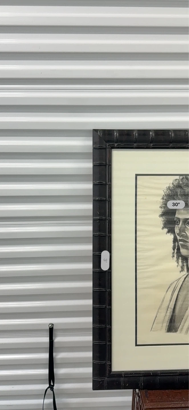 VTG Framed Charcoal Portrait of a Woman, 1972 - photo 3