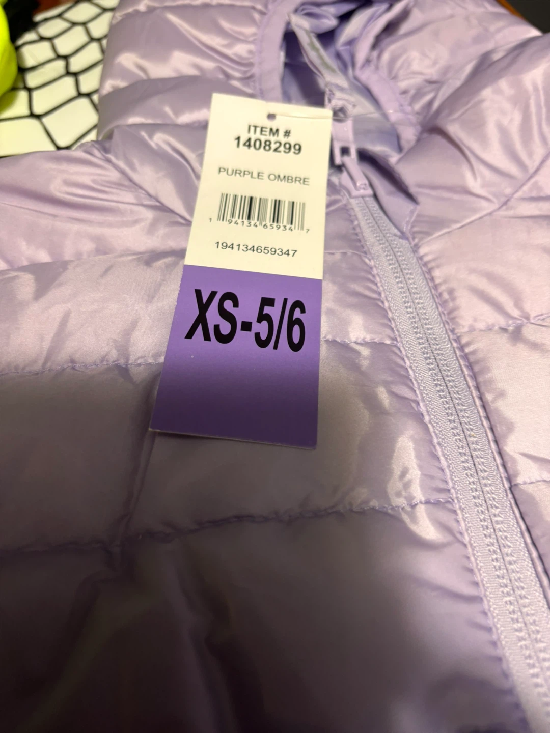 Eddie Bauer Kids Puffer Jacket Gray/Blue Colorblock S-7/8 - photo 4