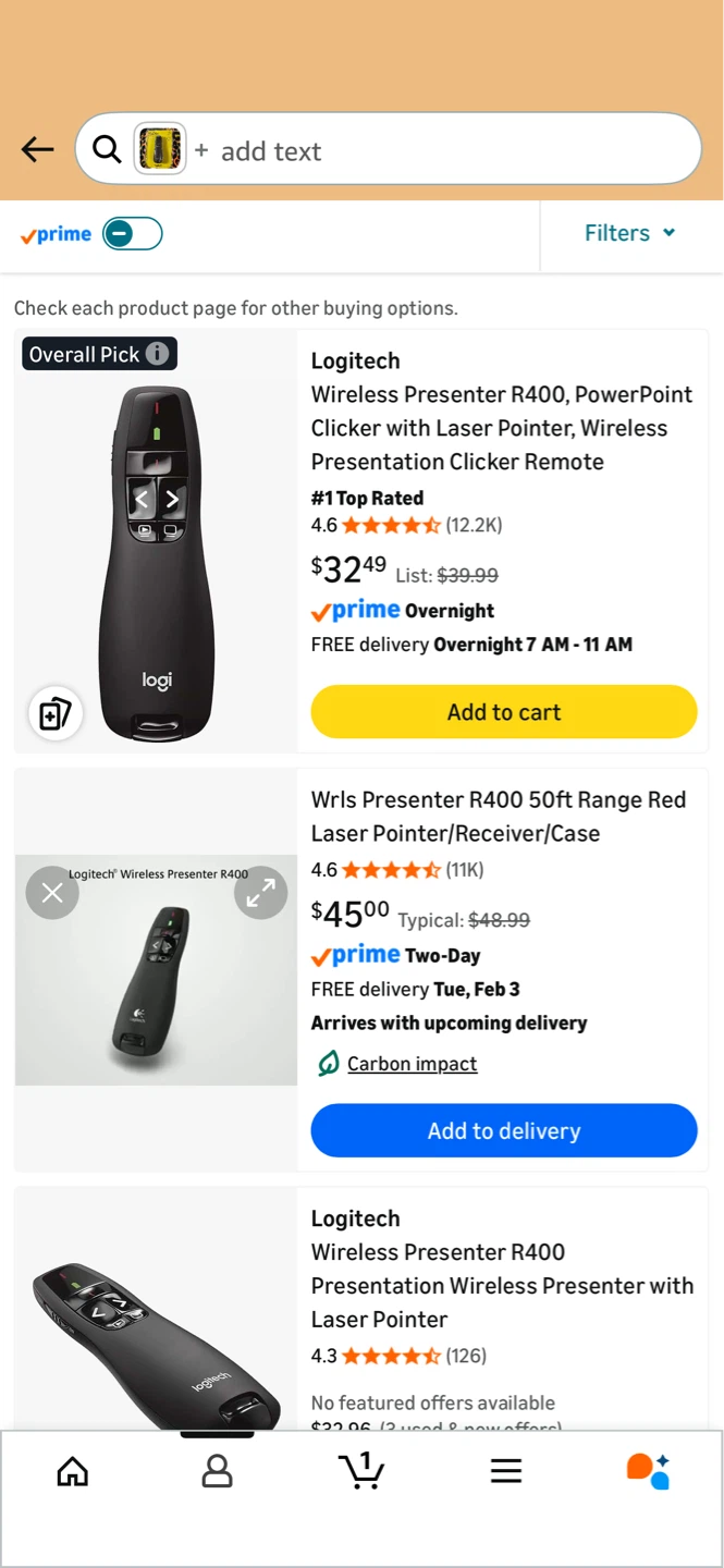 Logitech R400 Wireless Laser Presentation Remote