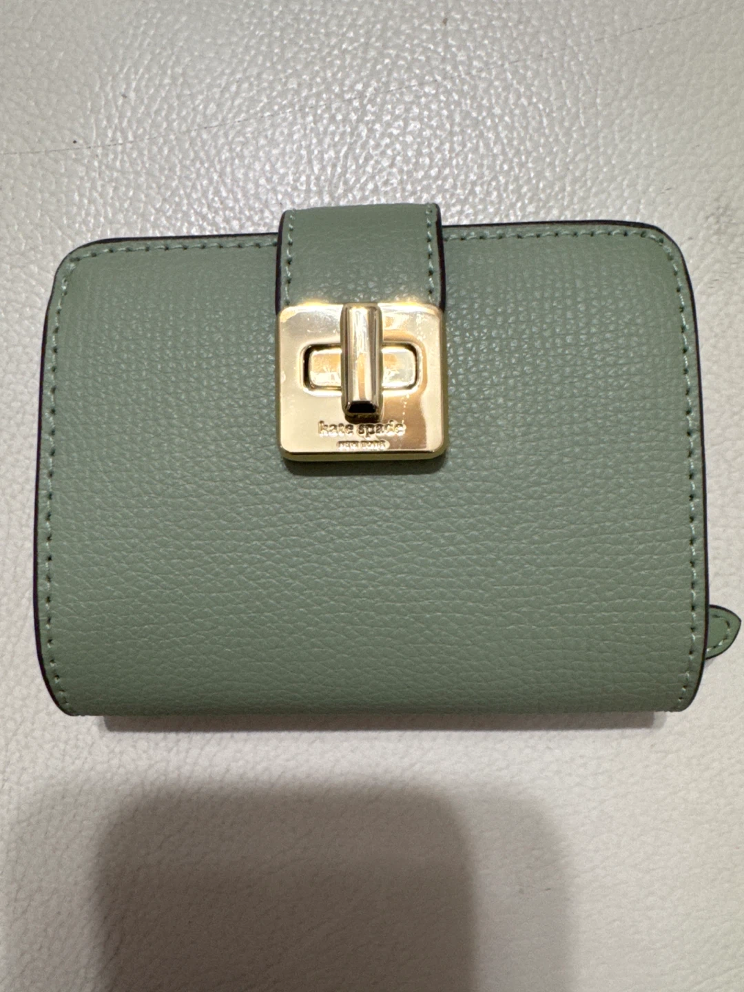 Kate Spade "Phoebe Refined" Leather Card Case - Balsam Green - photo 3