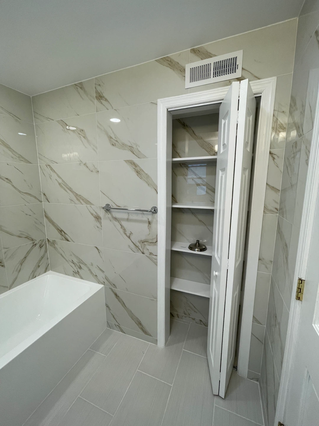 Marble Tile Bathroom Renovation - photo 2