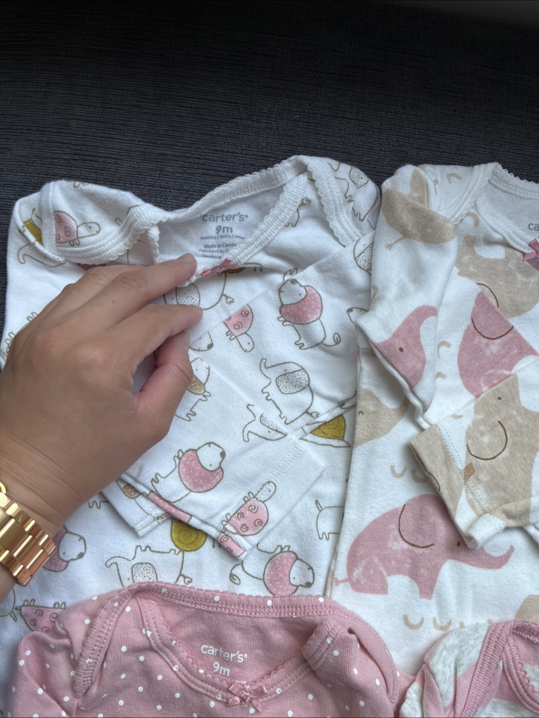 NEW Carter’s 9 month long sleeve bodysuits - photo 2