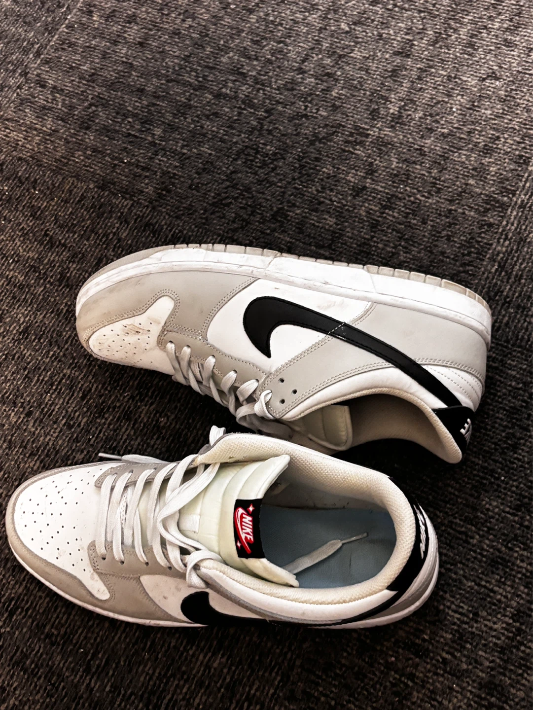 Nike Dunk Low White Grey size 14 - photo 2
