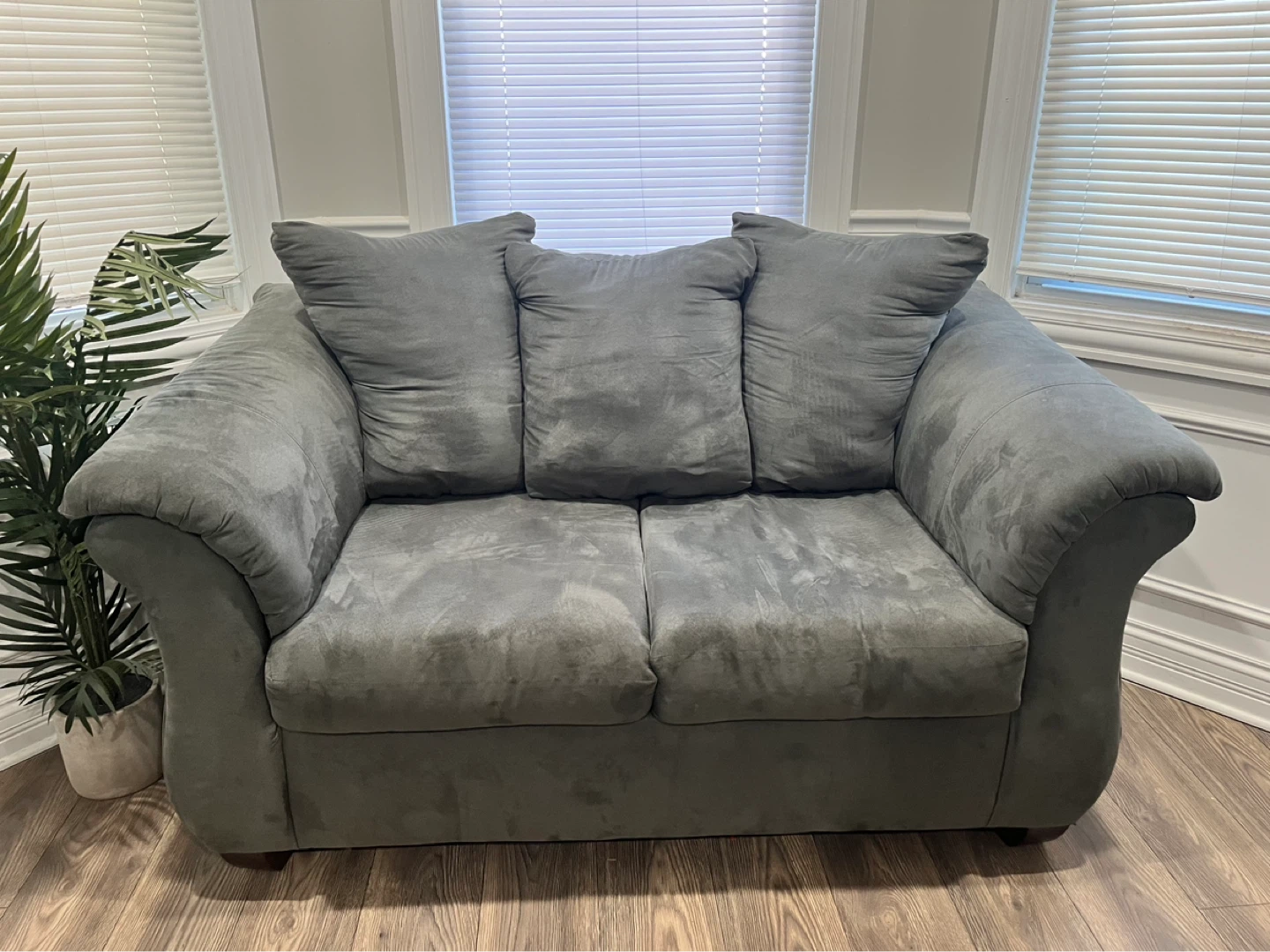 Grey Loveseat Sofa