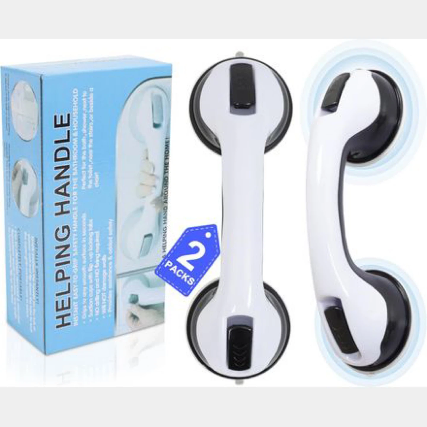 Free delivery Helping Handle Safety Suction Grab Bar (2 Pack)