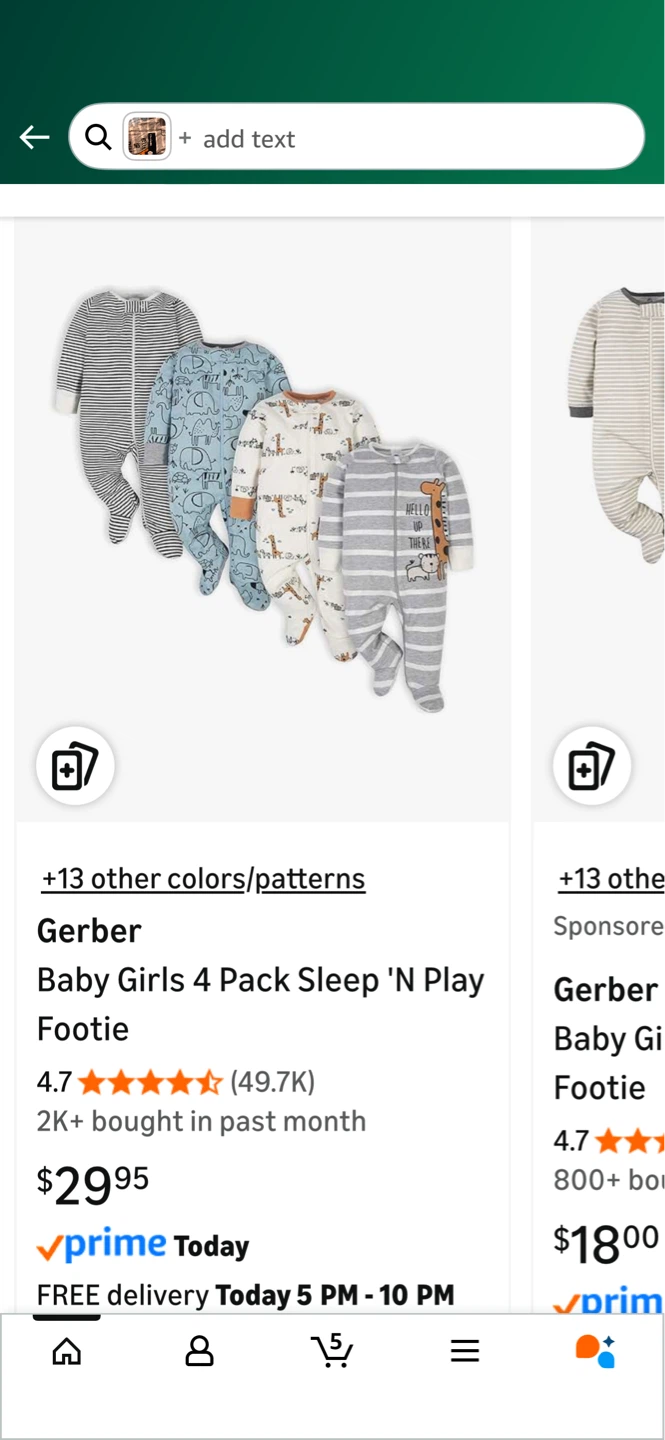 Gerber Baby Sleep 'N Play set of 4 pieces Pajamas 3-6 Months - photo 2
