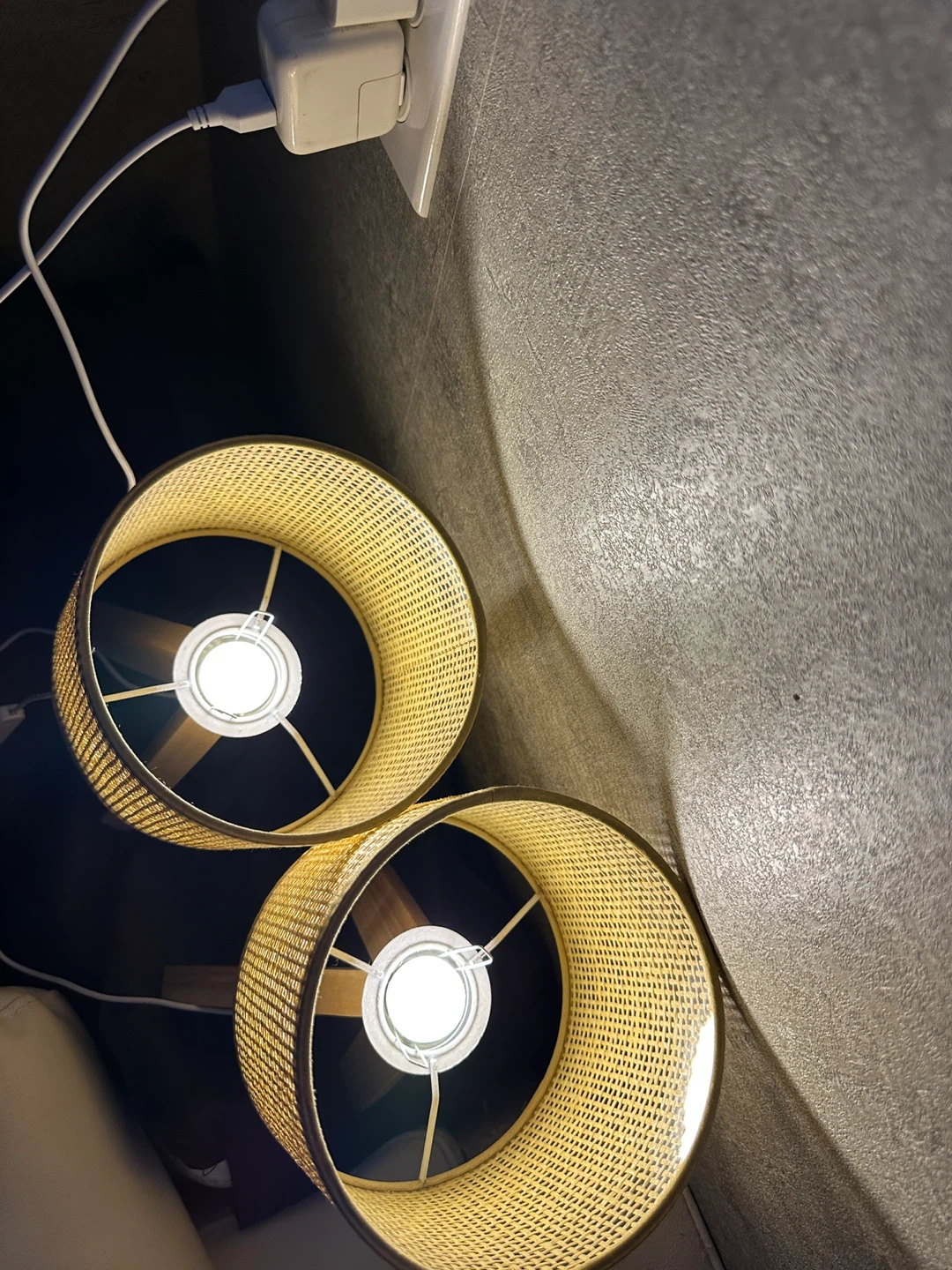 Set of 2 Woven Table Lamps - photo 3