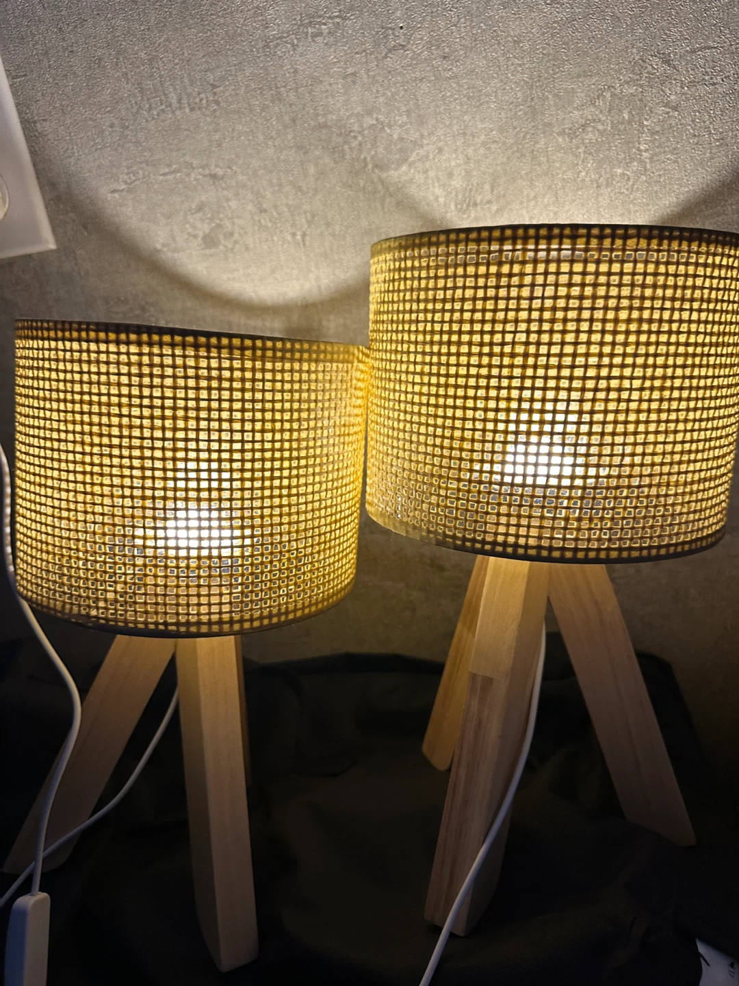 Set of 2 Woven Table Lamps - photo 4