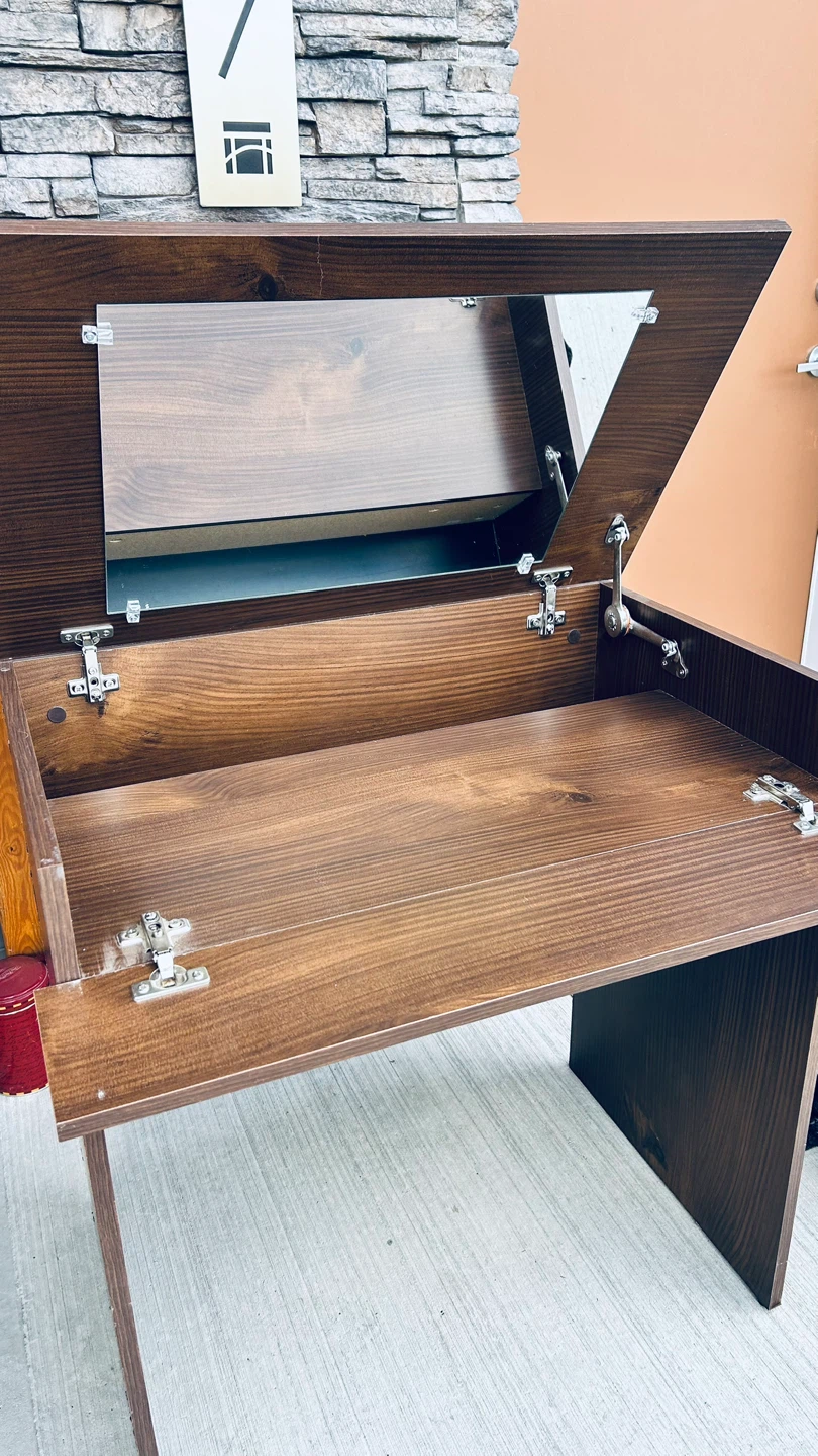 Convertible Desk / Vanity Table with Mirror - photo 4