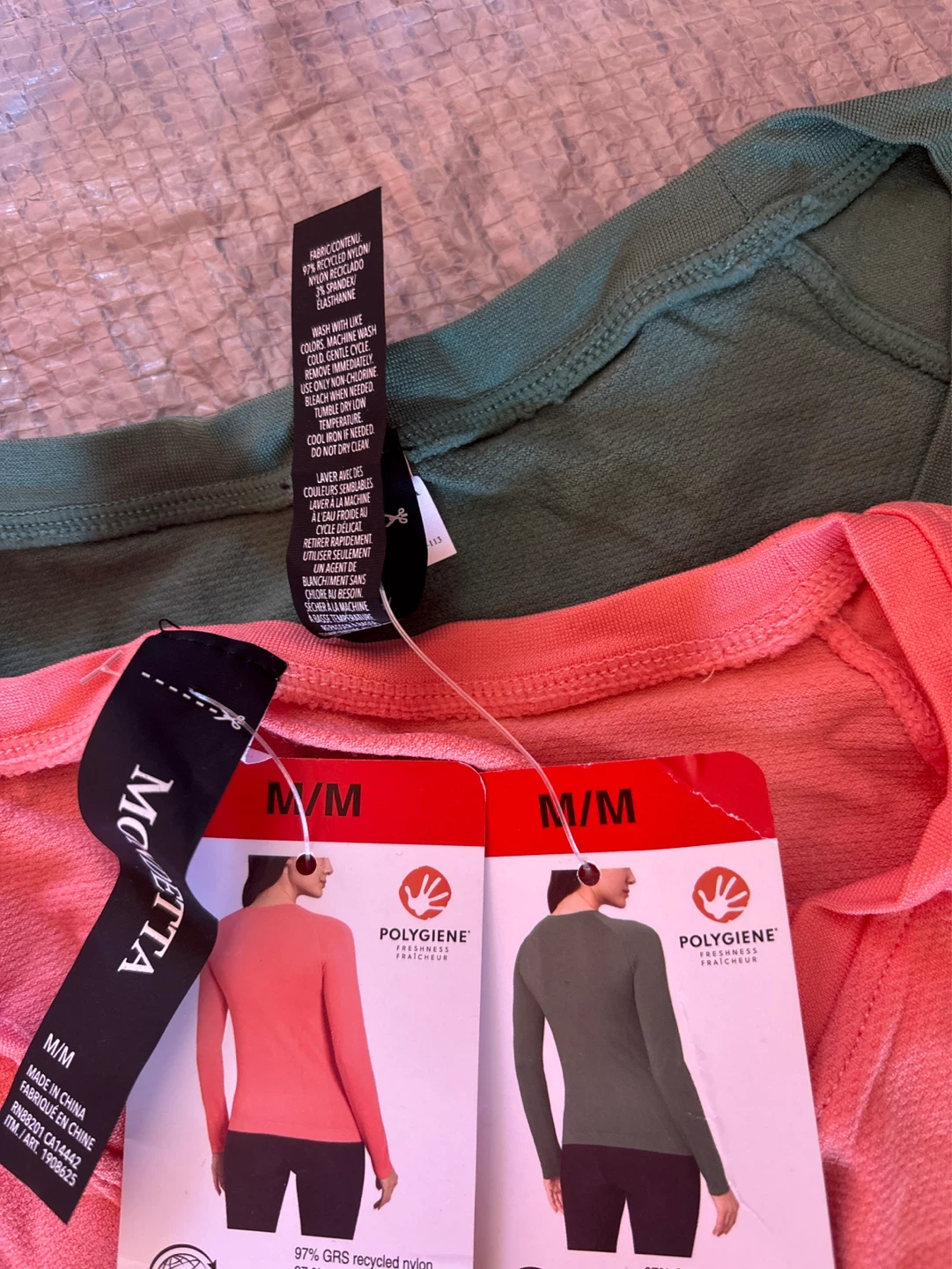 2pc Mondetta Long Sleeve Tops M/M (Coral & Green) - photo 3