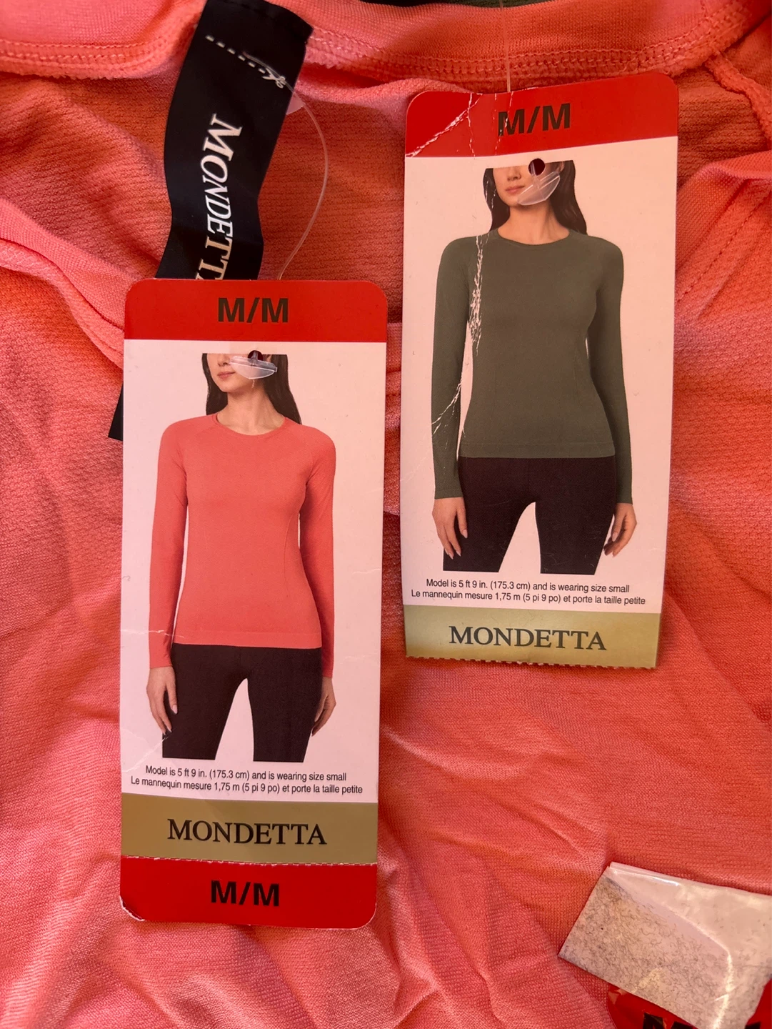 2pc Mondetta Long Sleeve Tops M/M (Coral & Green) - photo 2