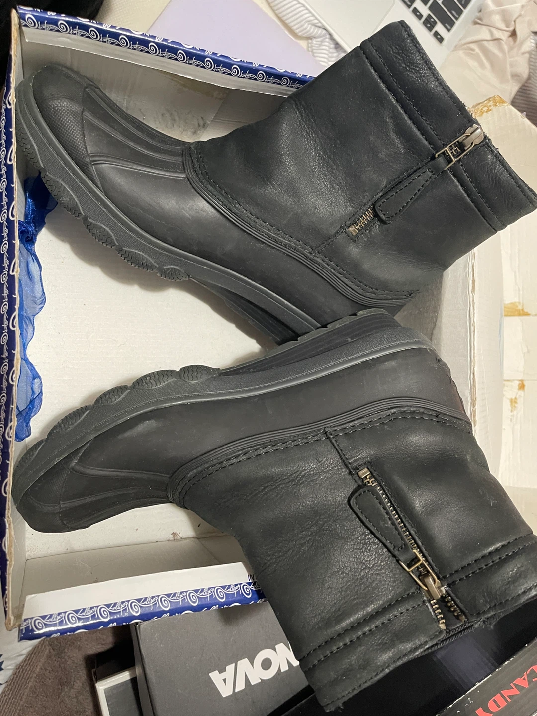 Sperry Top-Sider Black Leather Duck Boots - photo 3
