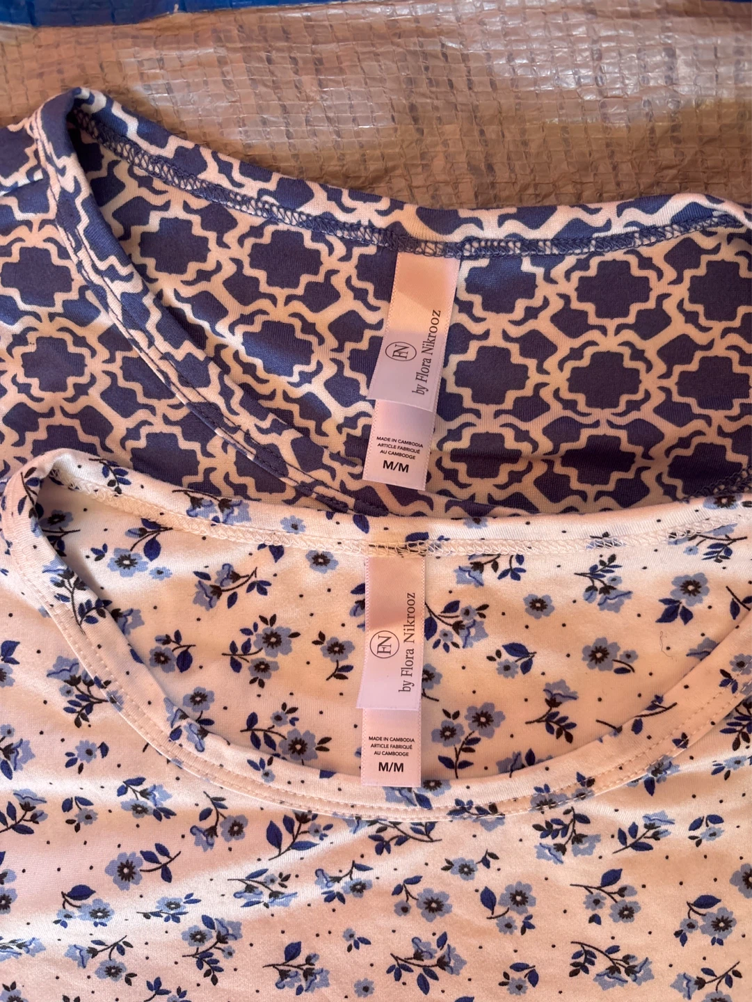 NWOT 2pc Flora Nikrooz Pajama Sleepshirts M/M - photo 2