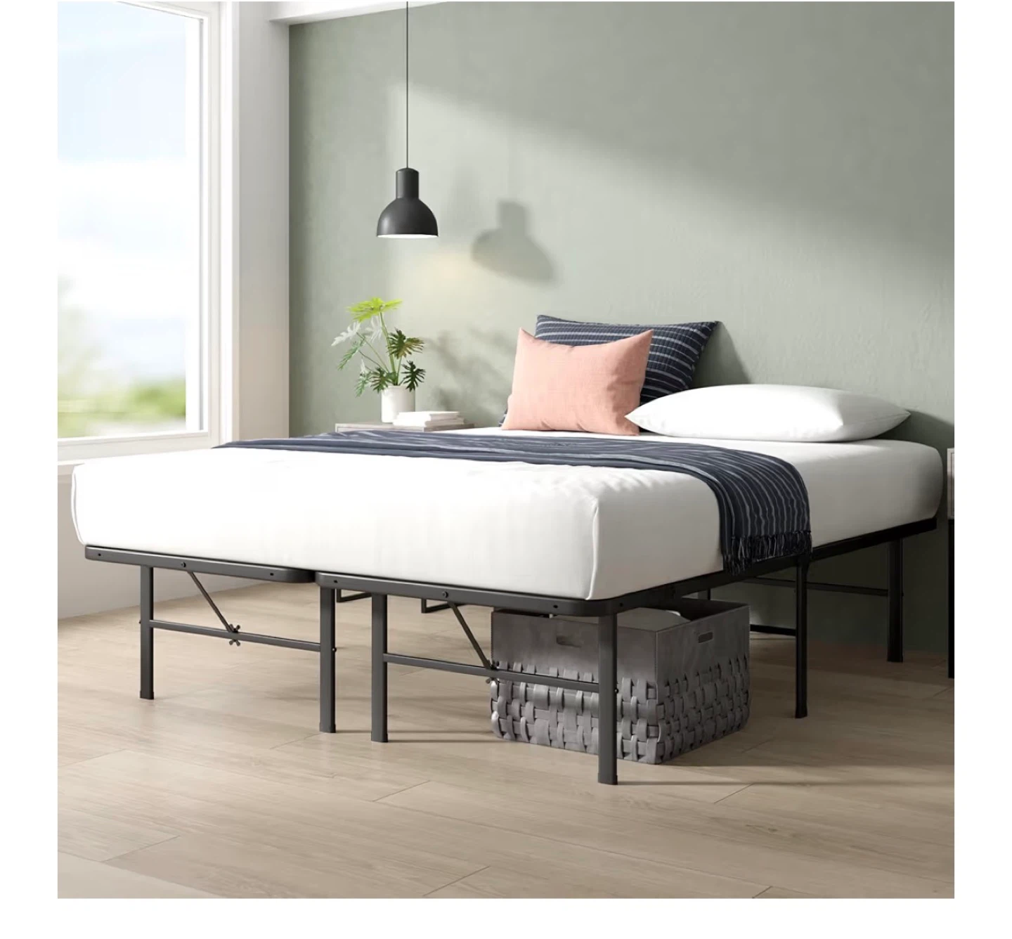 Queen Size Metal Bed Frame - 14 Inch Height - photo 3