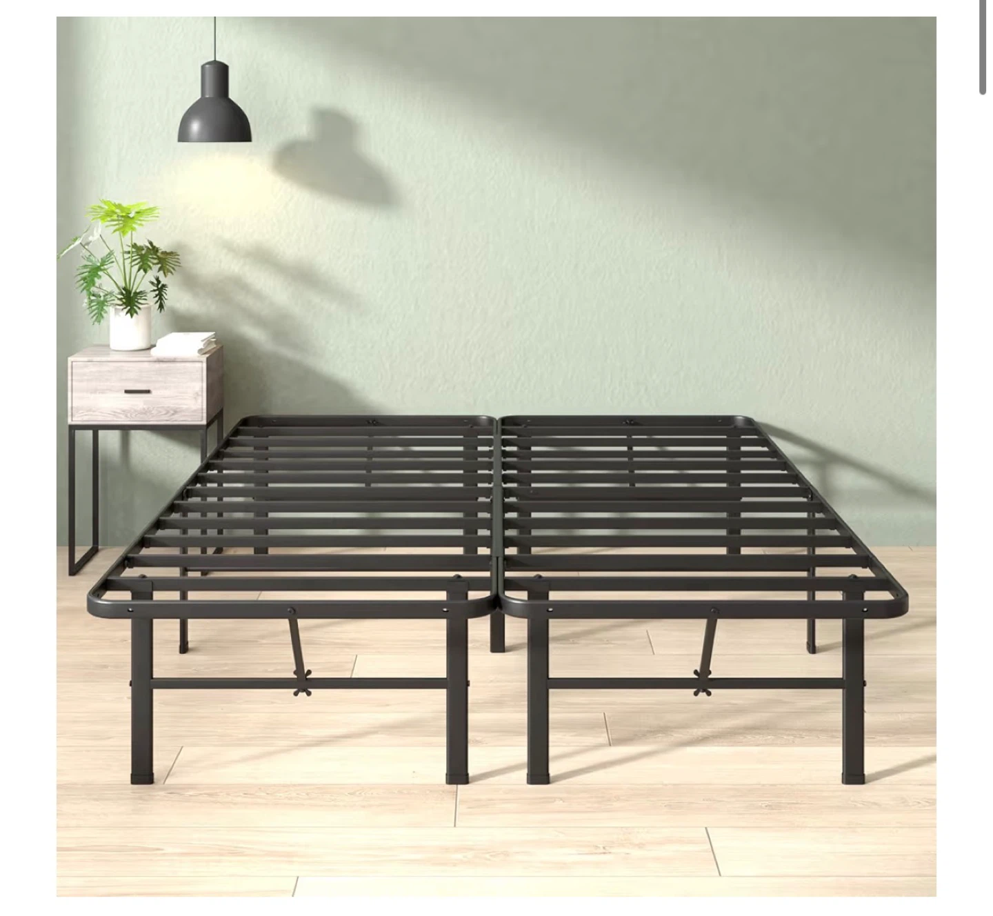 Queen Size Metal Bed Frame - 14 Inch Height