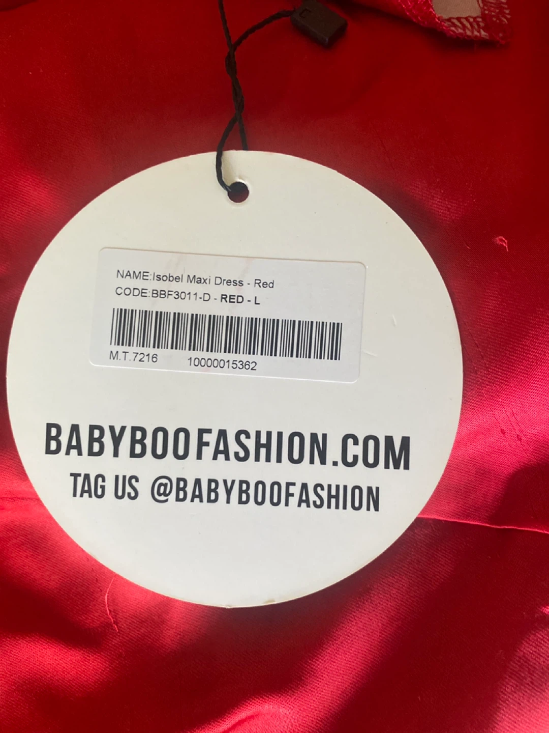 BABYBOO Isobel Maxi Dress Red Size L - photo 3