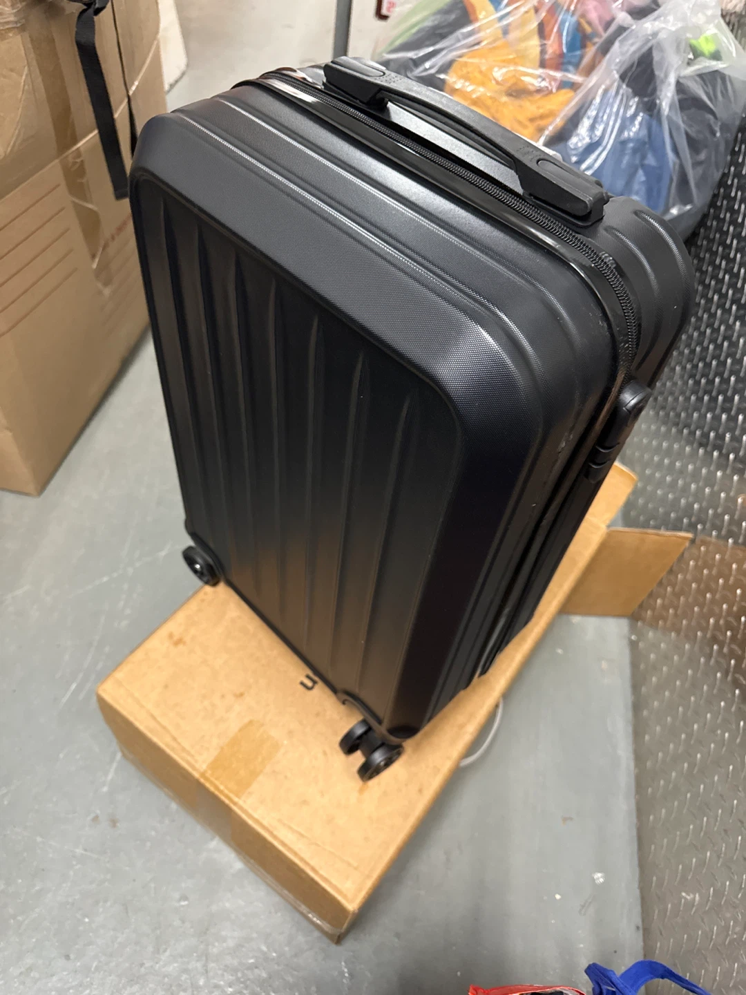 Black Hardside Carry-On Luggage