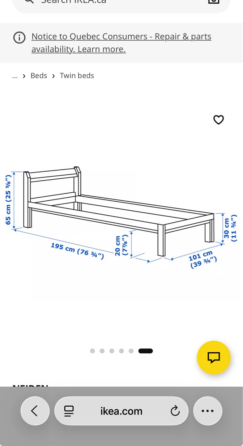 IKEA Twin Bed - Pine - photo 4