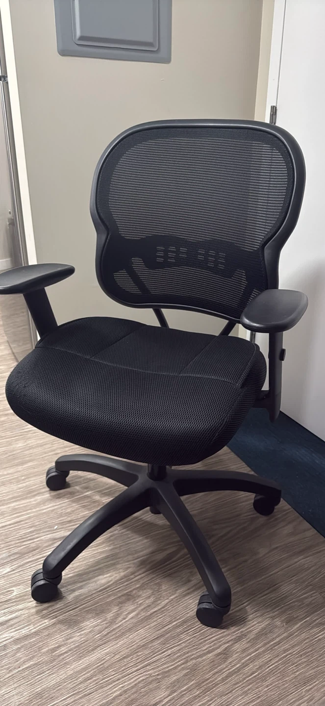 DESK and Black Mesh Office Chair - photo 3