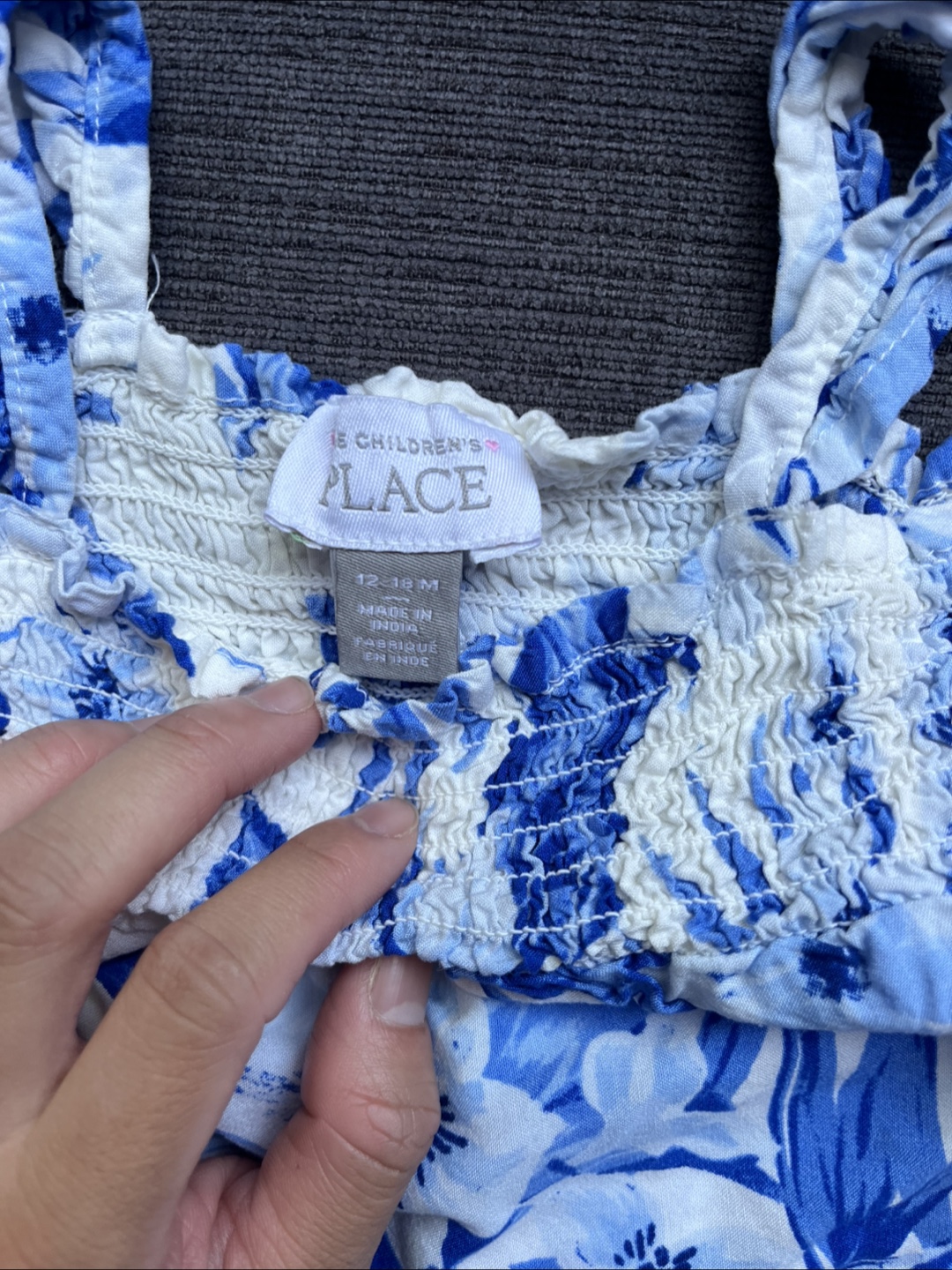 The children’s place 12-18 months blue Hawaiian dress - photo 2