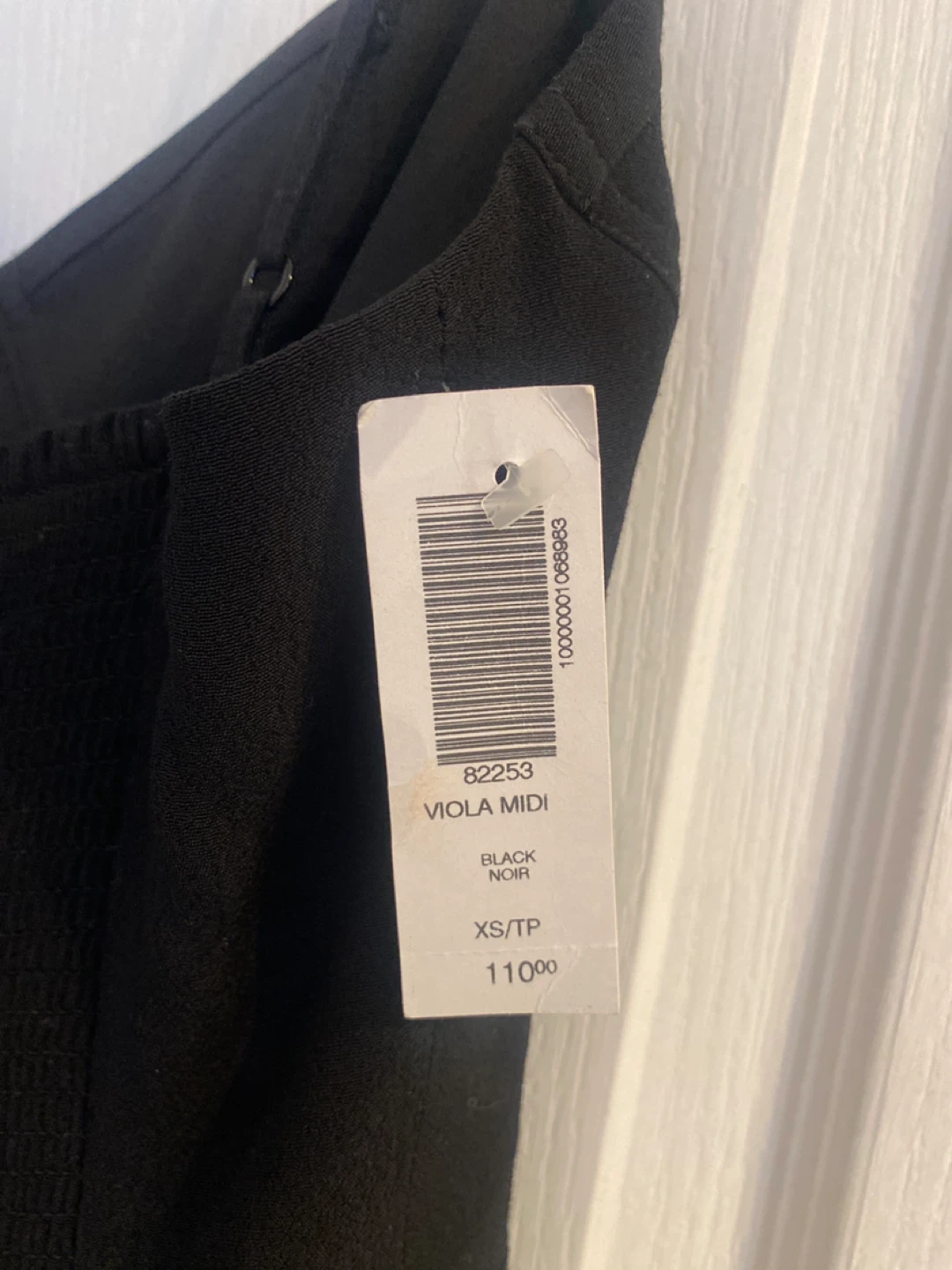 Aritzia Viola Midi Dress - Black, XS - photo 3