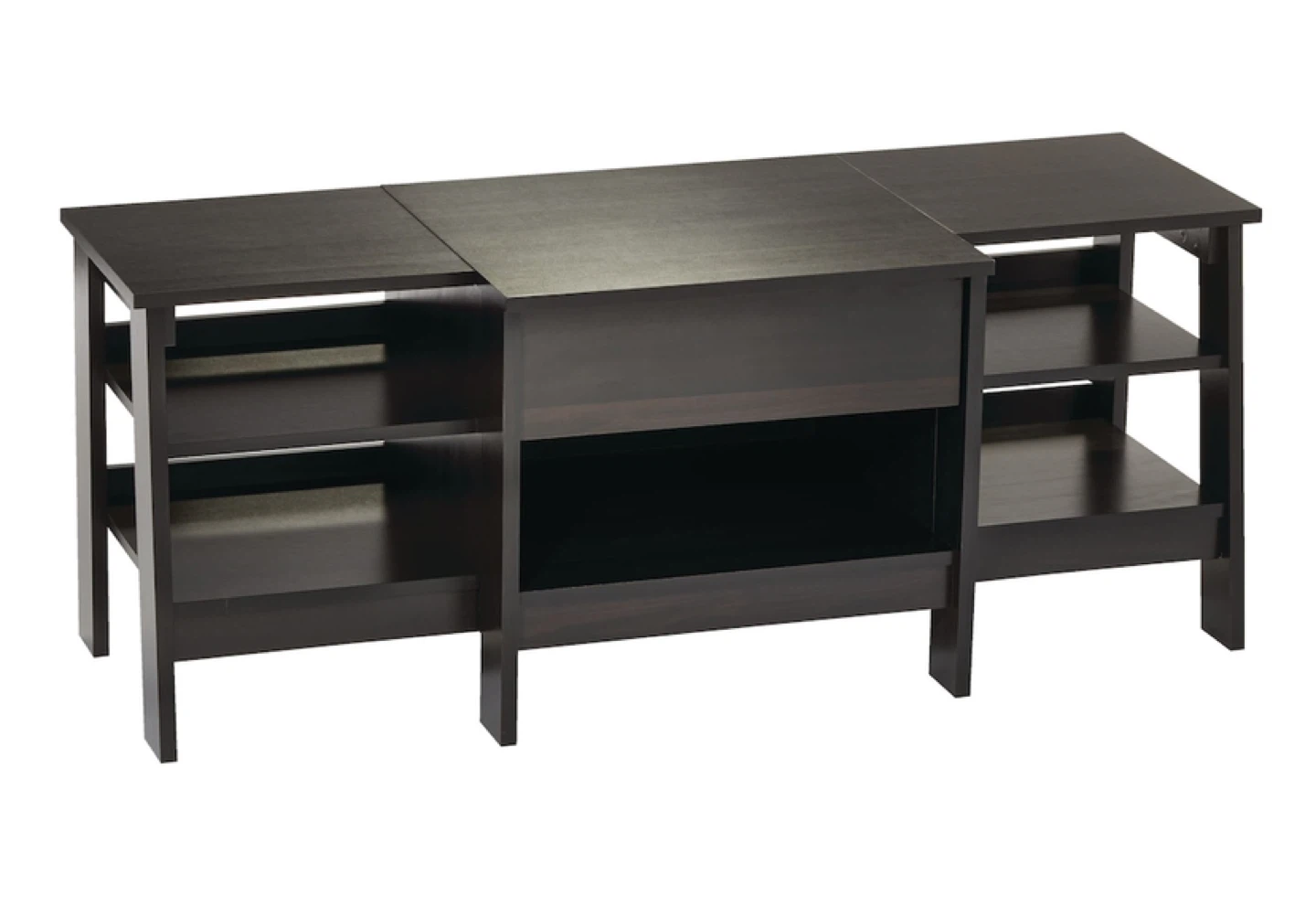 Trestle TV Stand & Media Storage Console Cabinet